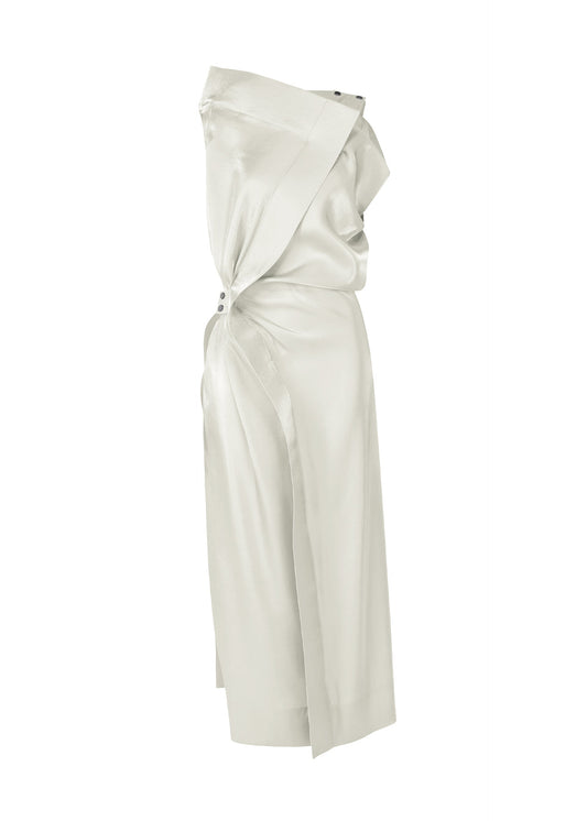 issey miyake white dress | Ample fine polyester warp threads and Japanese Washi paper weft threads Issey Miyake A Piece of