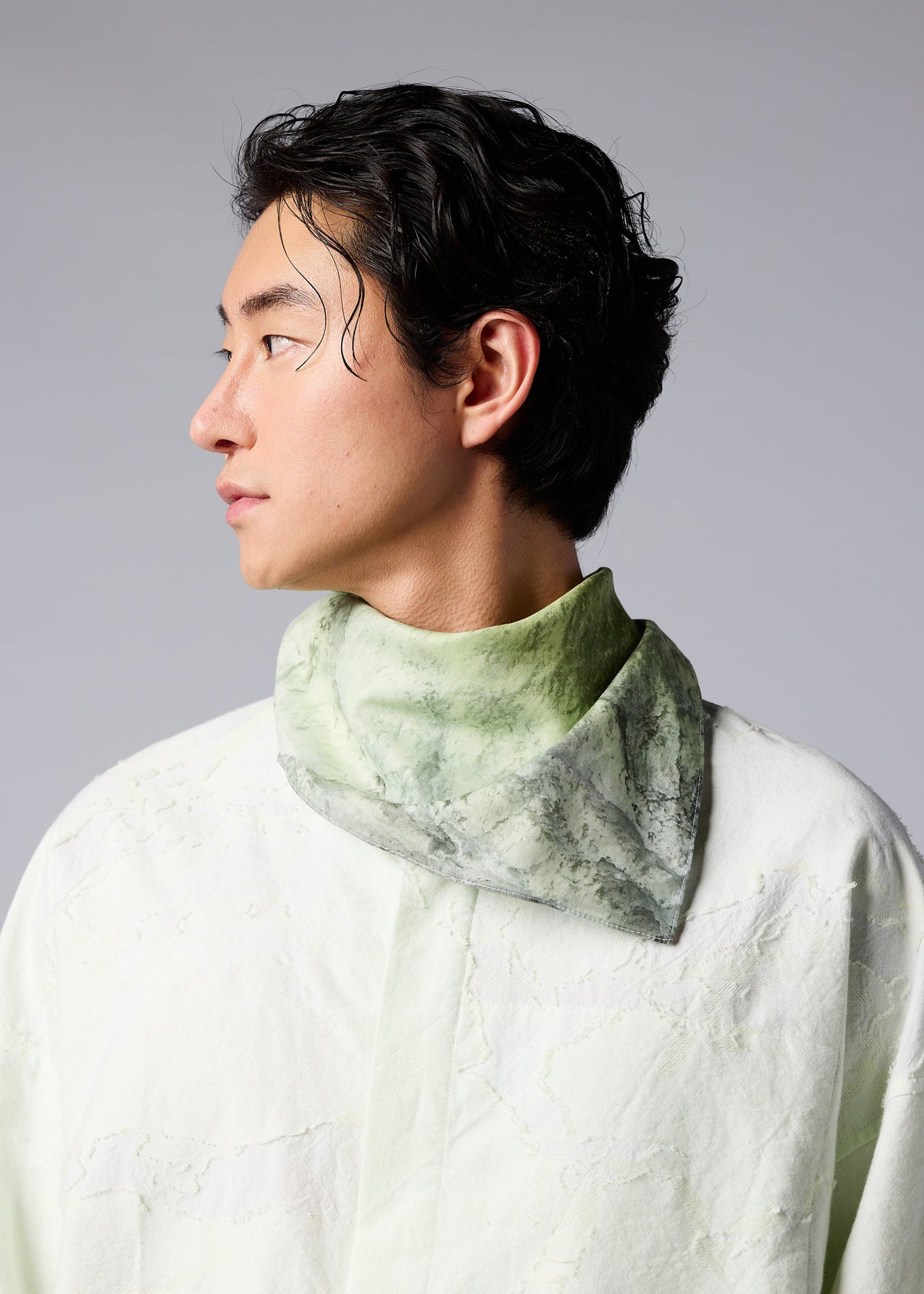 SOIL SCARF, Accessories & Others_Others, worn image 1