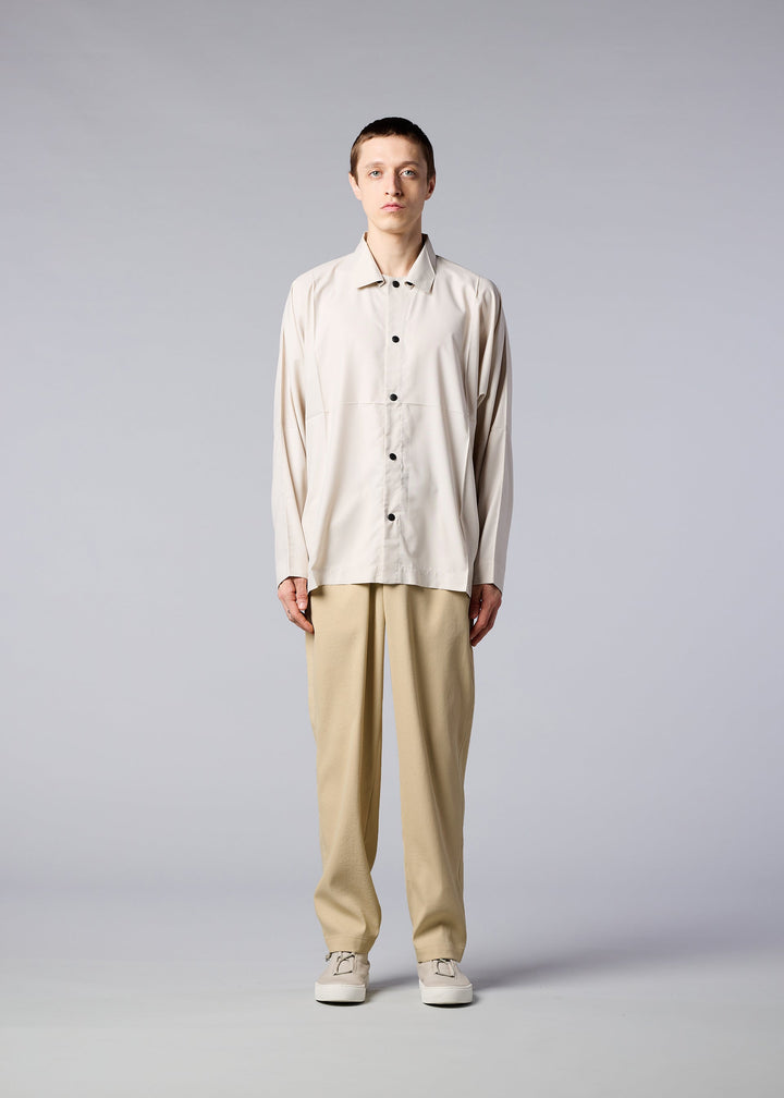 ISSEY MIYAKE wool Mao color Pants setup Jacket ME33-FD036 gray S～M
