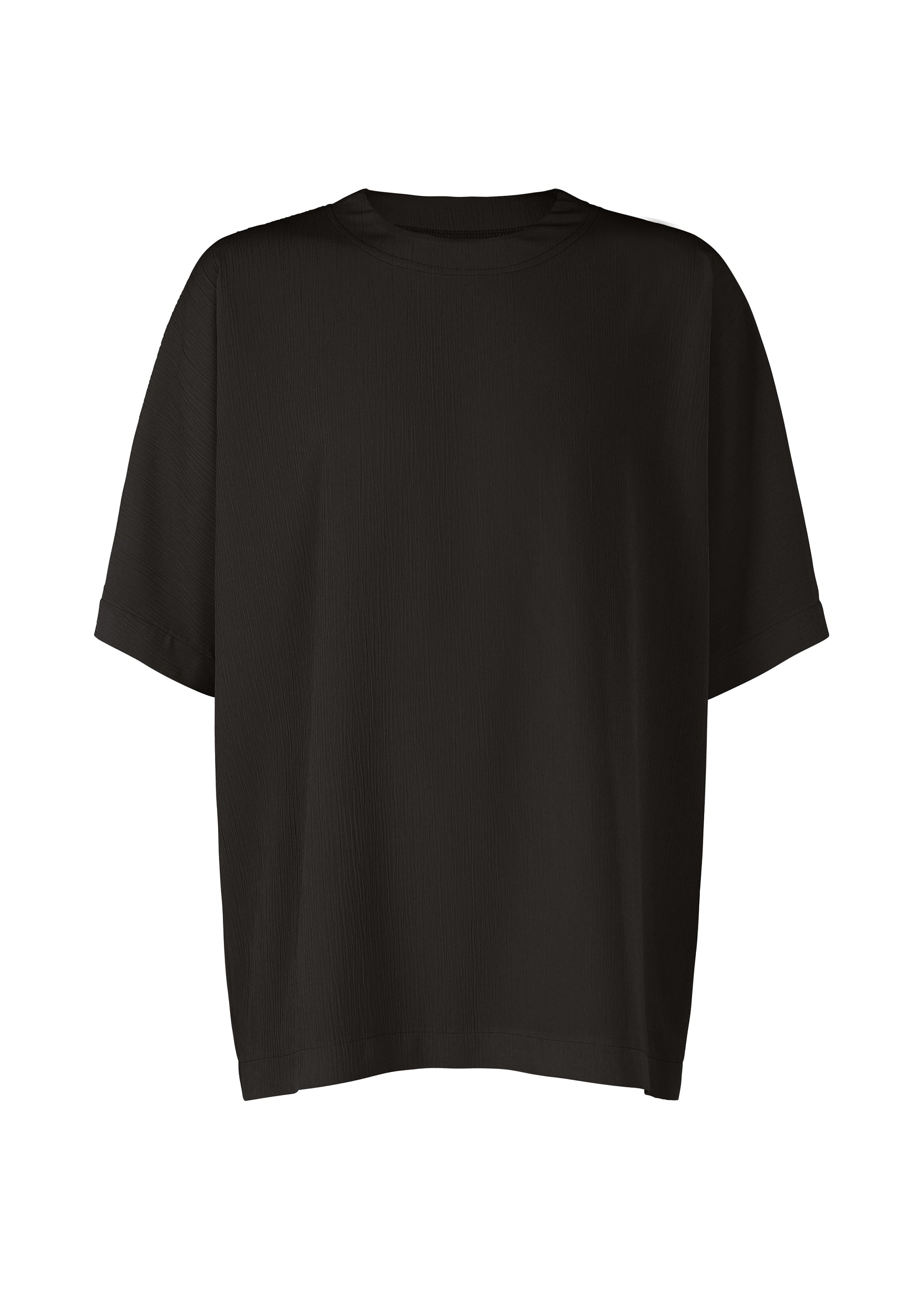 CREPE DRAPE T, Men's Tops, Black