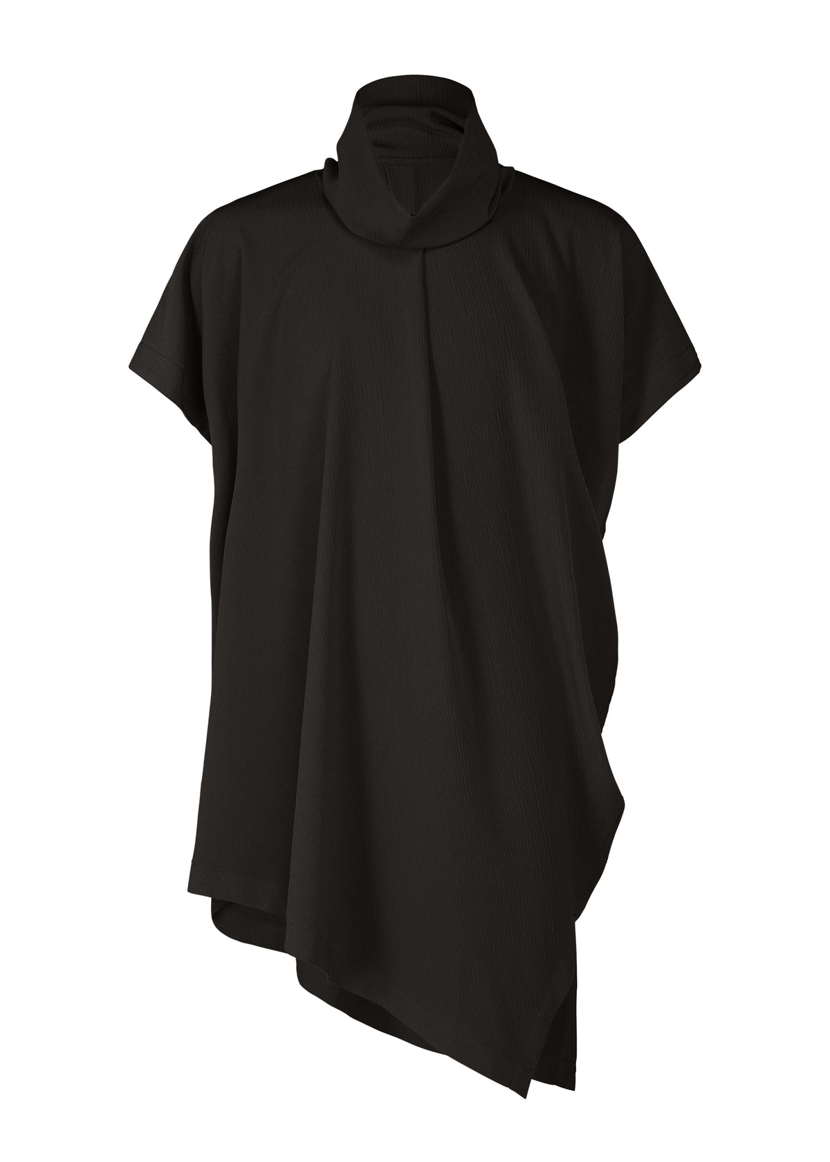 CREPE DRAPE T, Men's Tops, Black