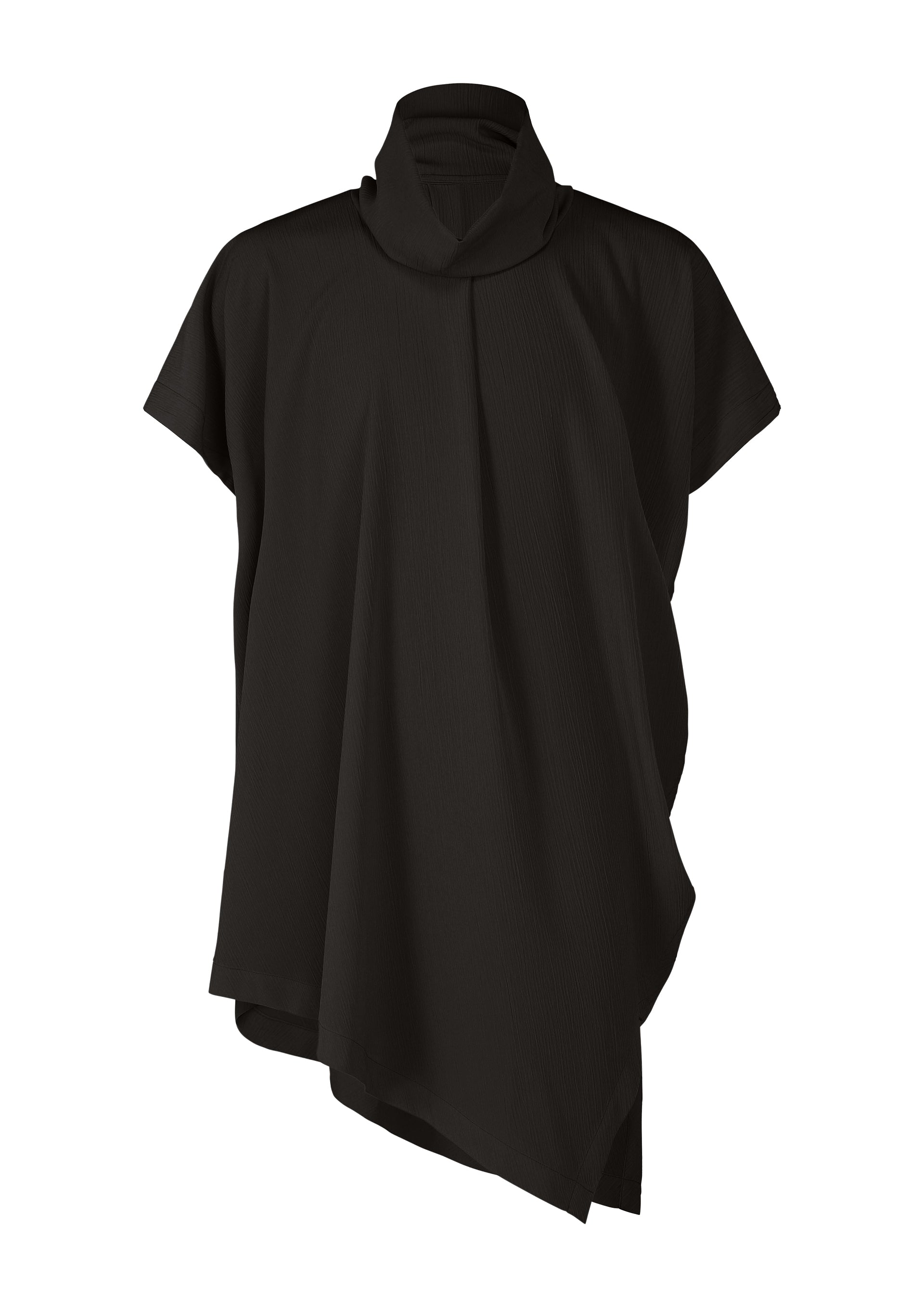 CREPE DRAPE T, Men's Tops, Black