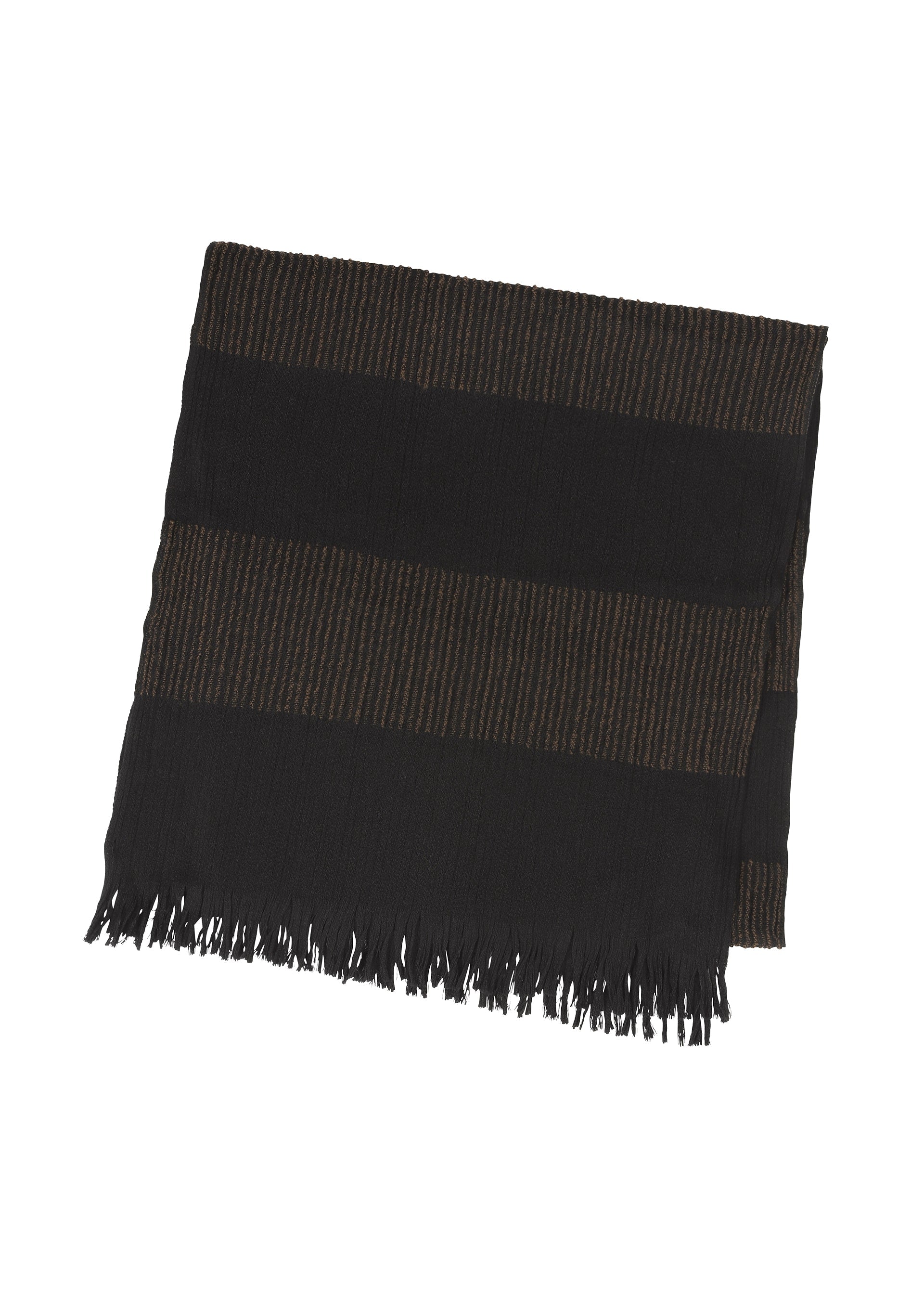 Zoomed view WOOL TUCK STOLE, ACCESSORIES & MORE_STOLE, BLACK - BLACK （no.15）