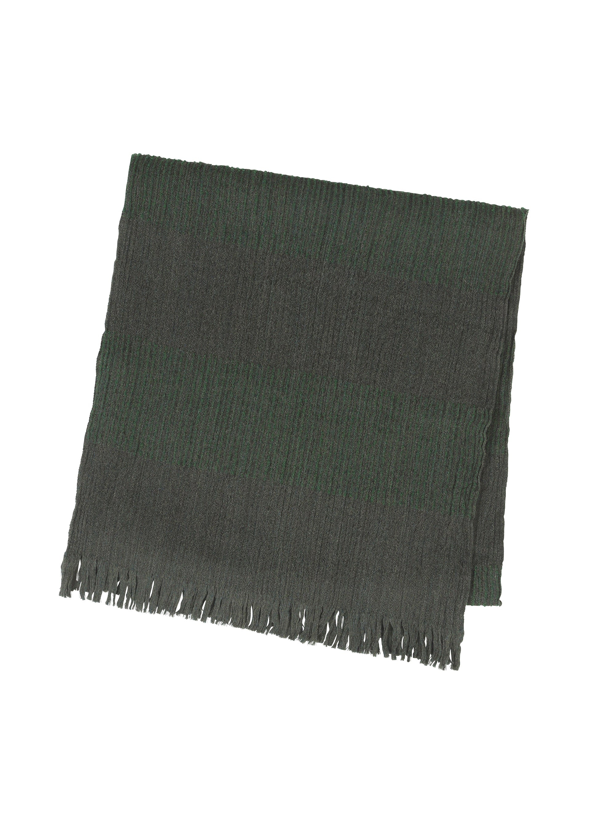 Zoomed view WOOL TUCK STOLE - GREEN （no.62）