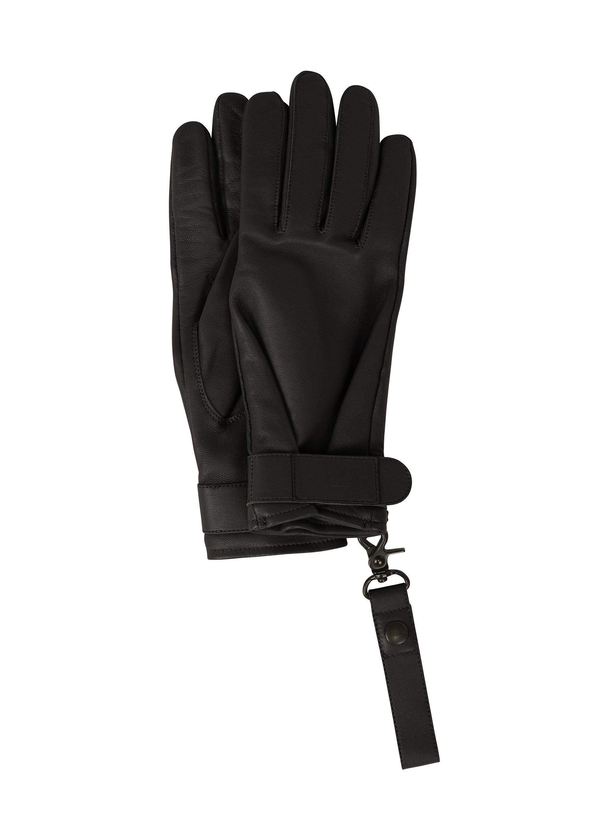Zoomed view PIGEON GLOVES - BLACK （no.15）