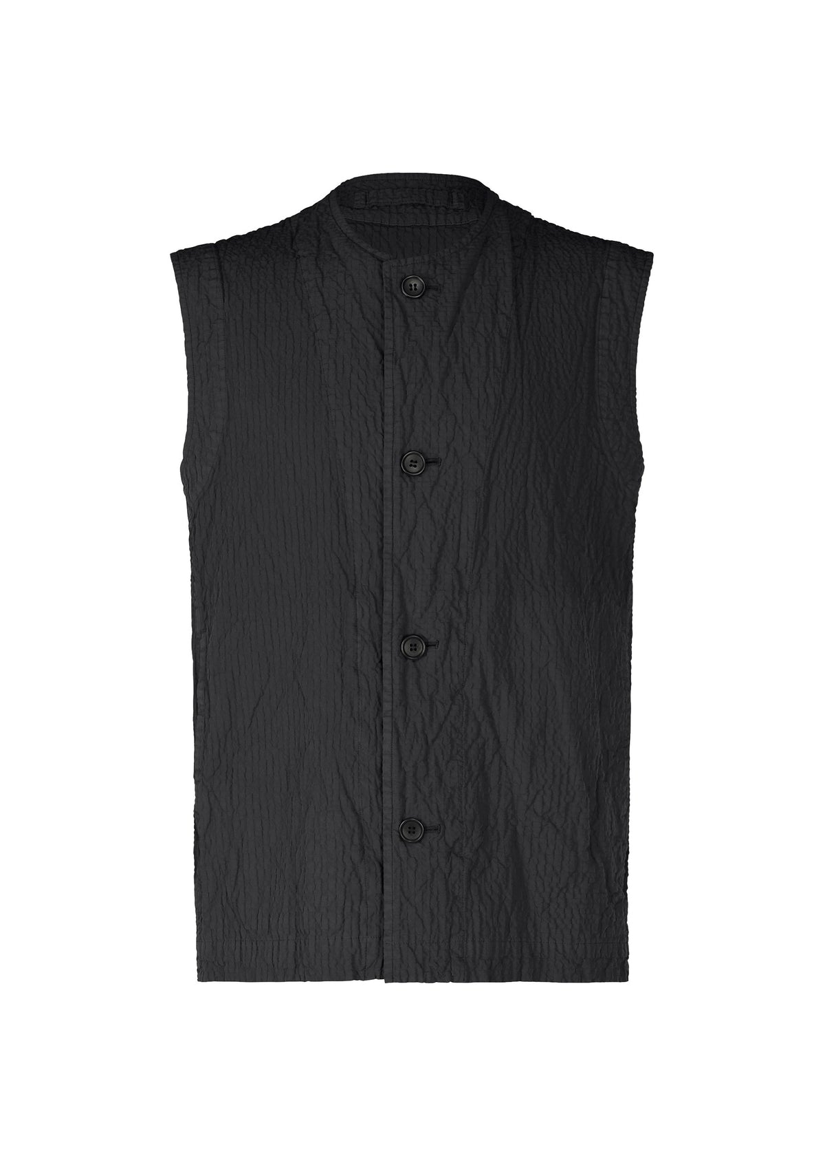 SHRINK DYE, Women's Tops, Black Vest