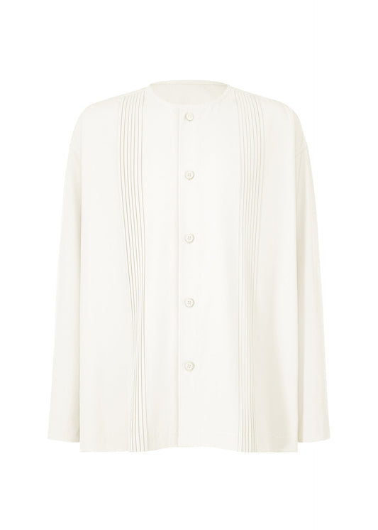 PLEATS SHIRT, Men's Tops, Shirt, White