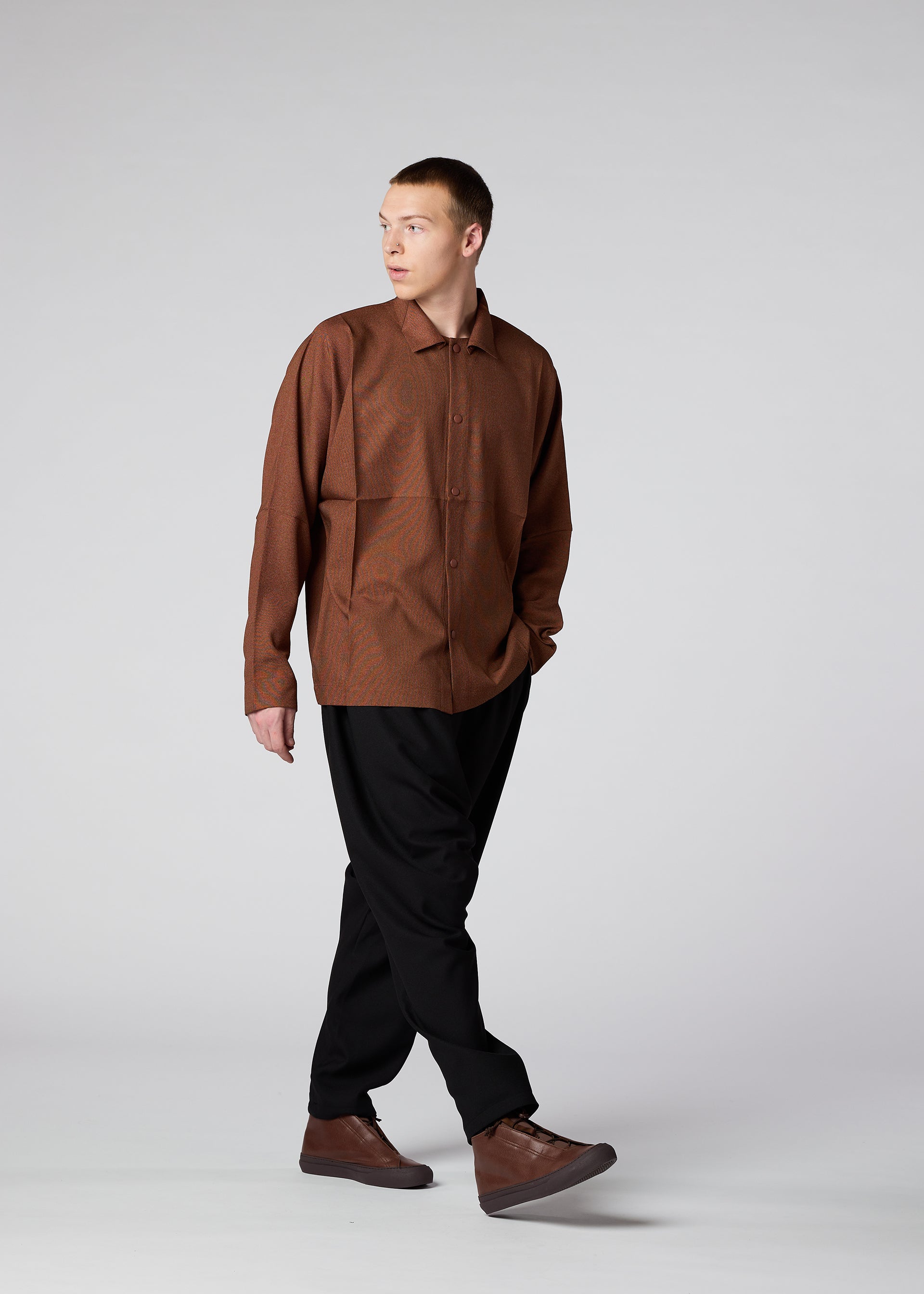 Zoomed view WOOL LIKE COMPACT SHIRT