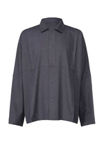 WOOL LIKE COMPACT SHIRT - NAVY （no.75）