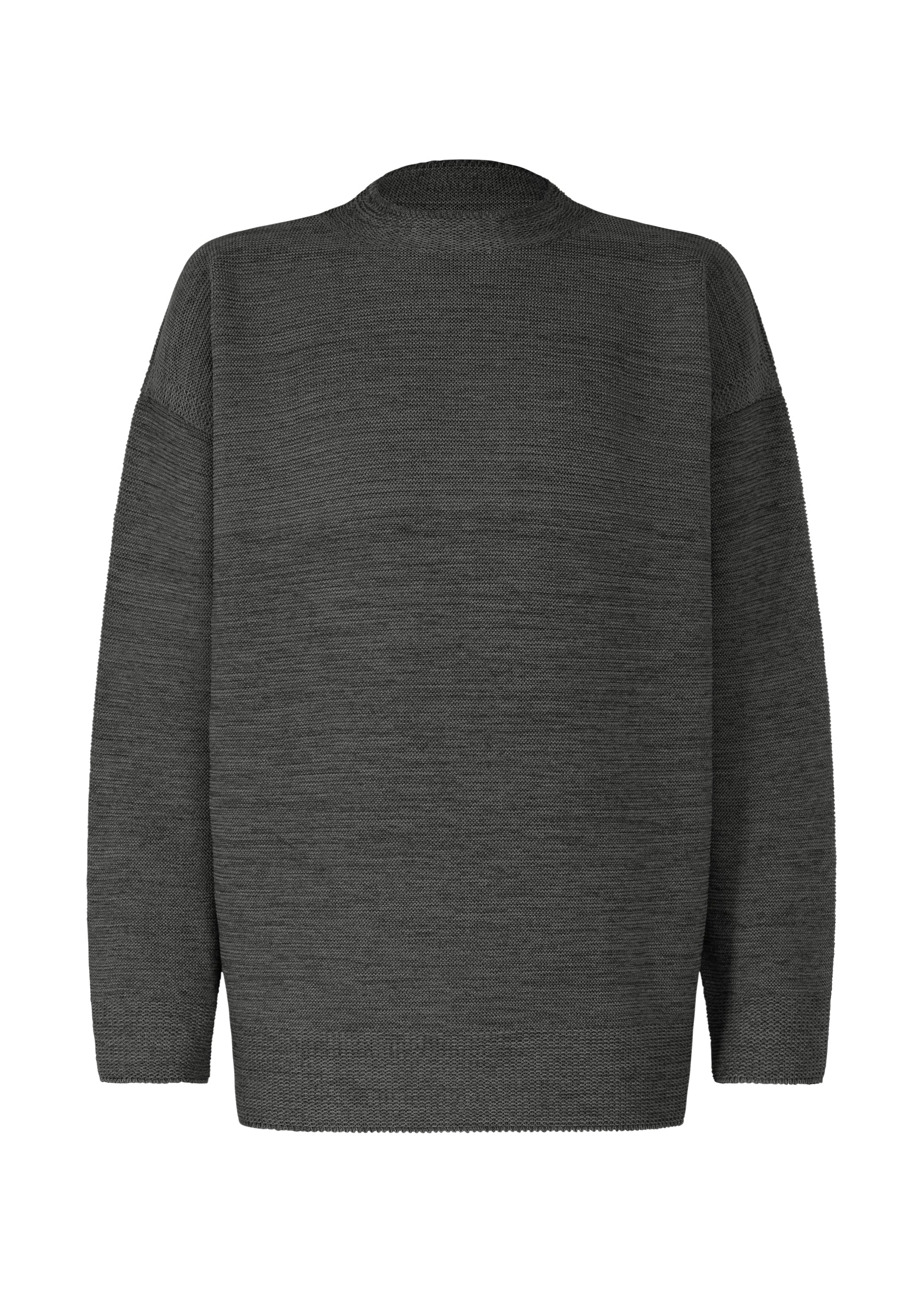Zoomed view SEAMLESS WASHI KNIT - CHARCOAL GRAY （no.13）