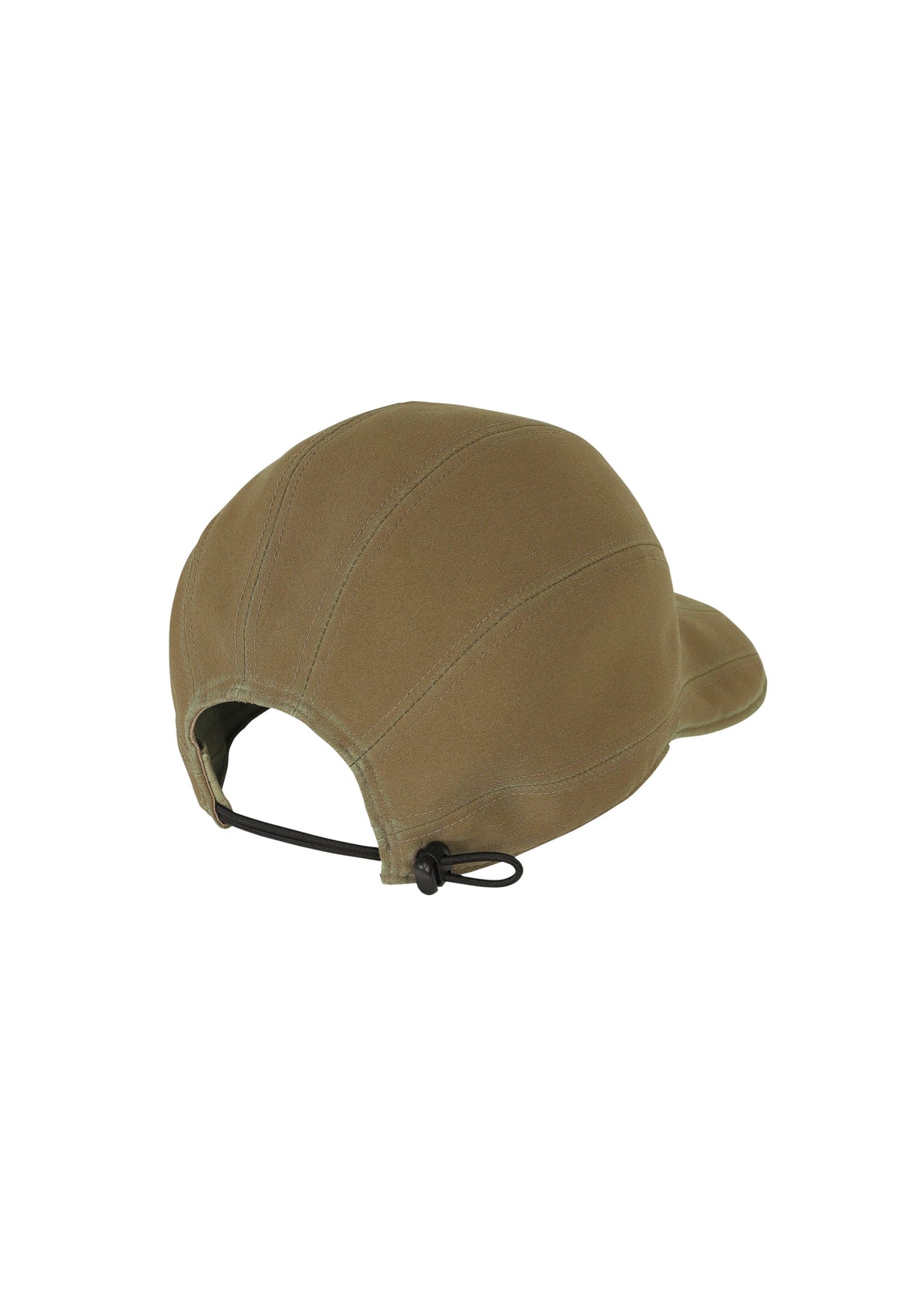 The IM MEN CARVED CAP is shown from the back, displaying its brown 3D pattern, curved brim, and a black adjustable strap with toggle, all set against a plain white background. view 3 of 6