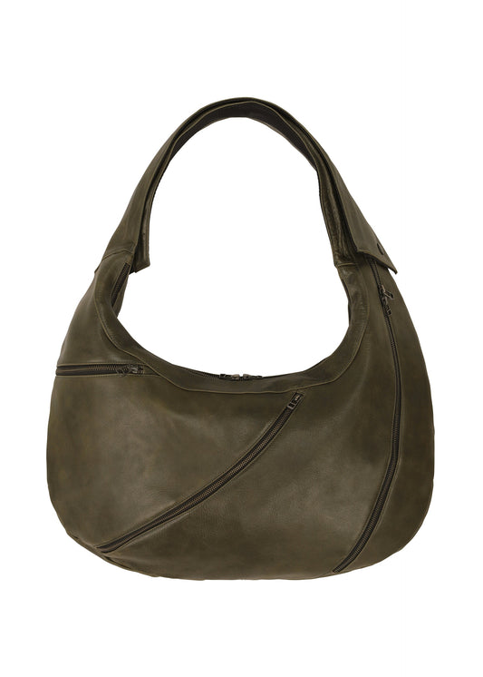 CARVED LEATHER BAG view 1