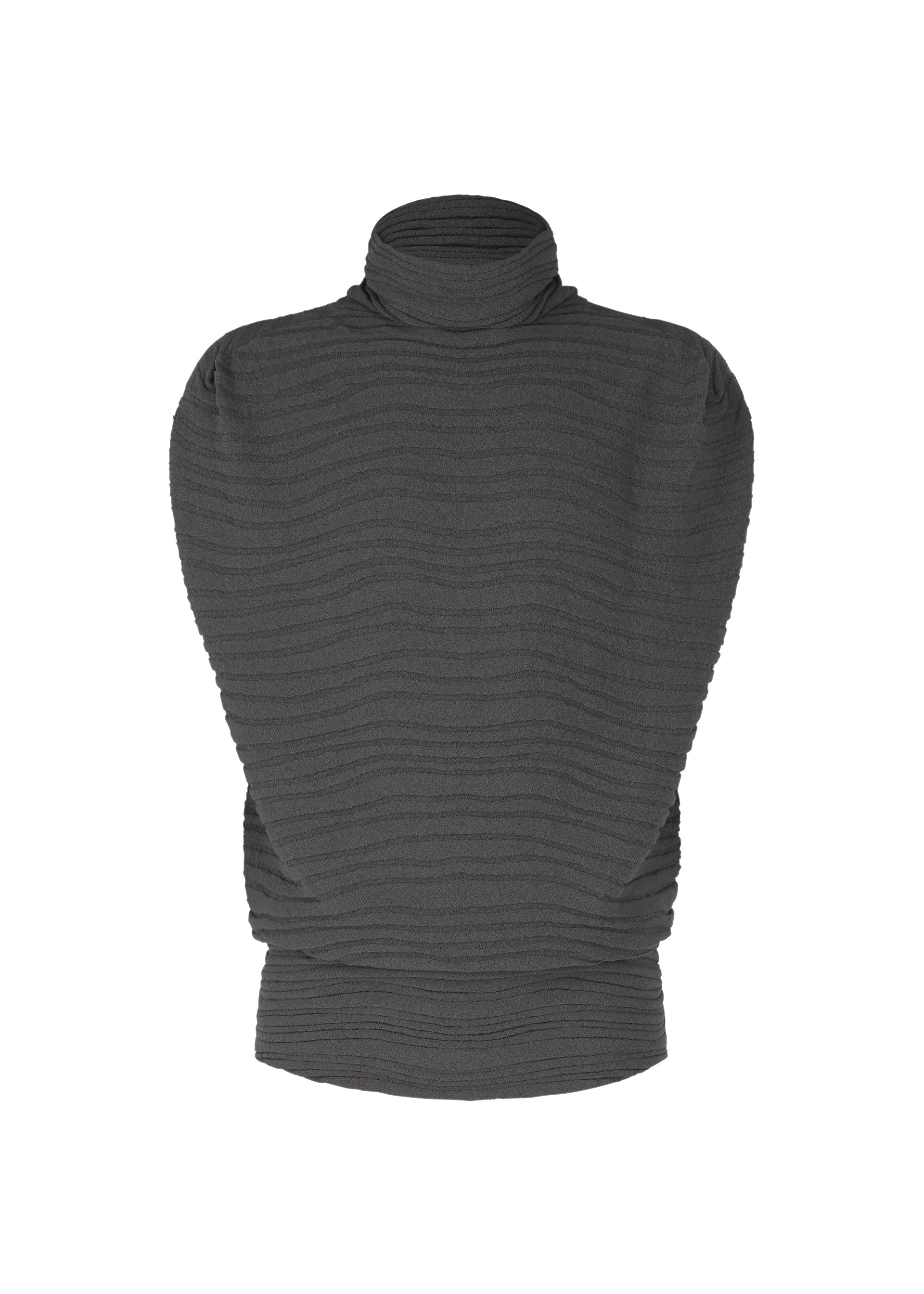 Zoomed view ENGRAVE KNIT, Men's Knit, Gray - CHARCOAL GRAY （no.13）
