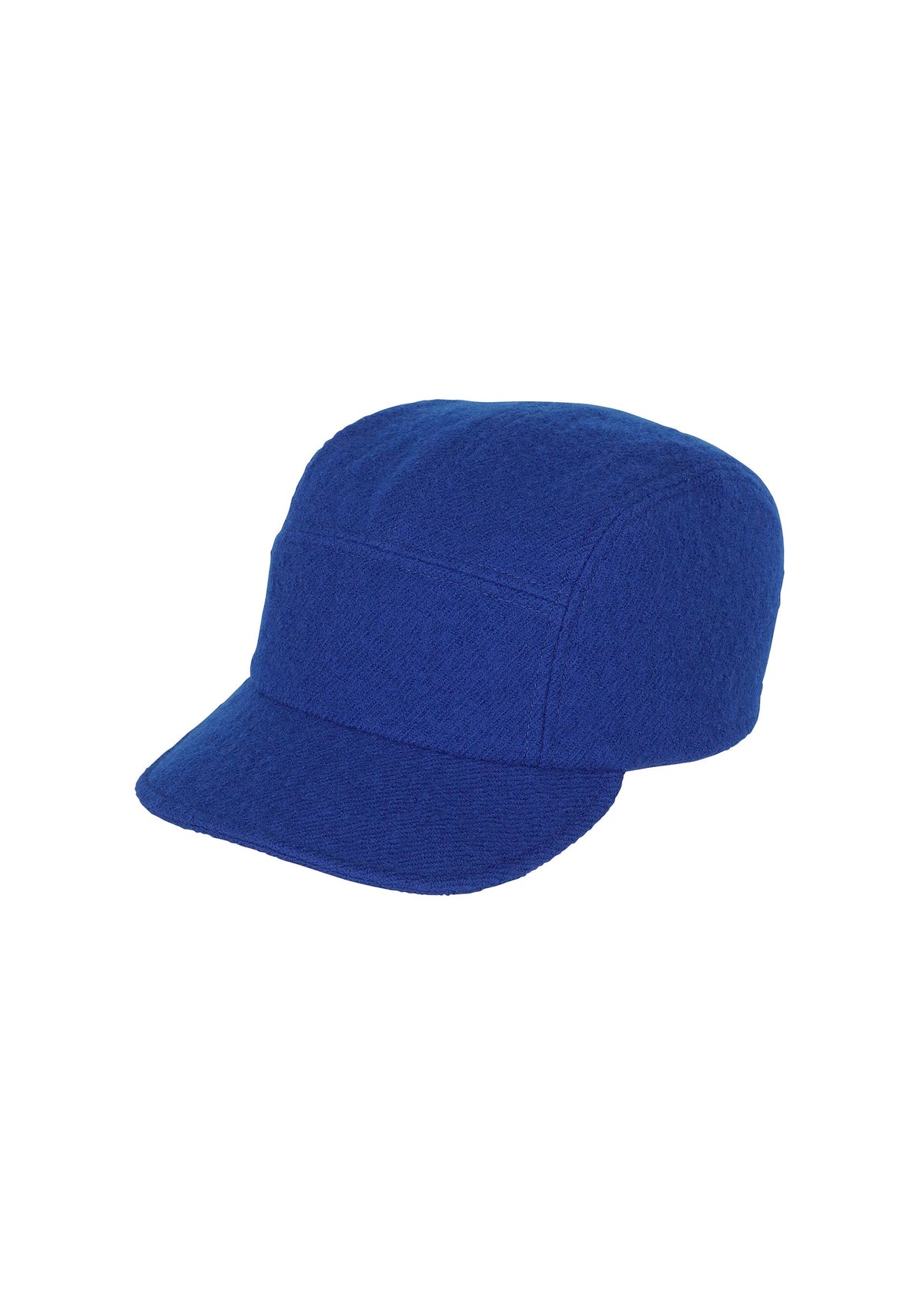 Zoomed view The IM MEN FULLER WOOL CAP is a blue wool jet cap featuring a rounded crown and a flat, wide brim, displayed against a white background. - BLUE （no.72）