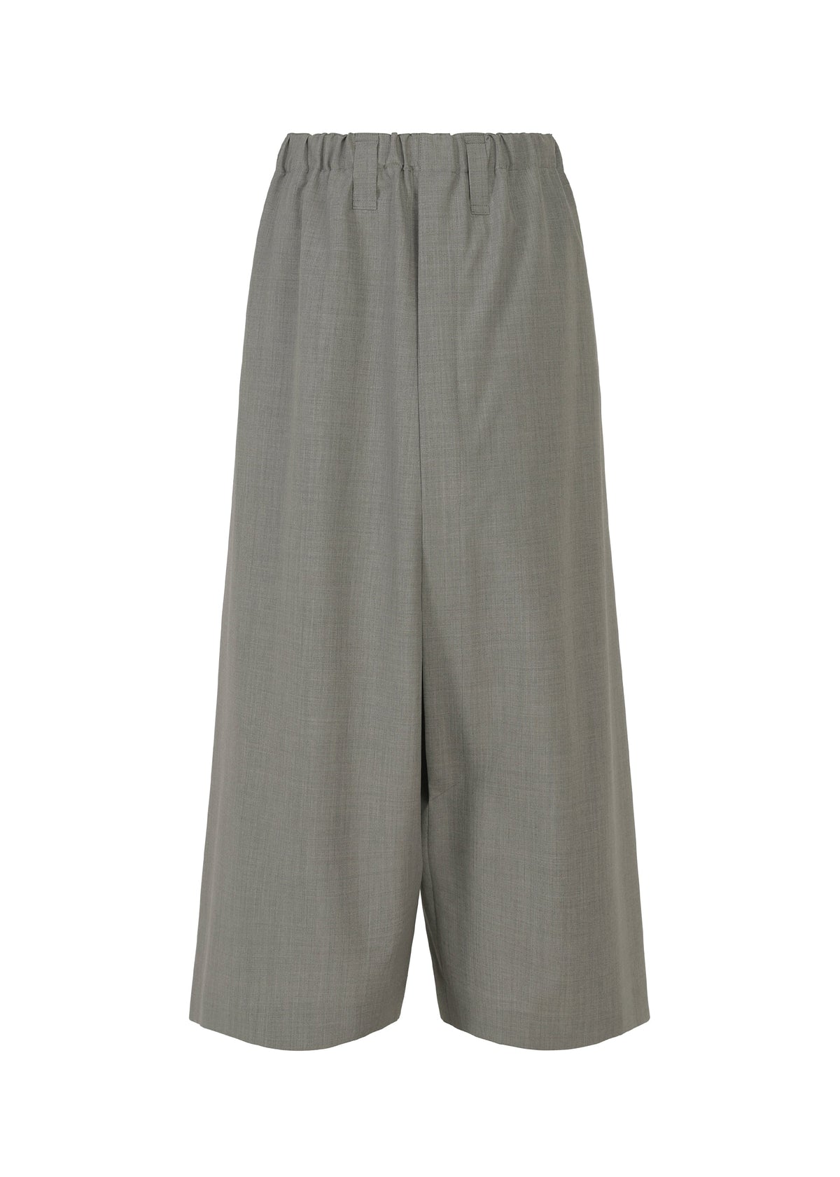 The SUAVE shorts by IM MEN are loose-fitting, knee-length, gray shorts with a relaxed silhouette and elastic waistband, shown on a plain white background. view 1 of 9