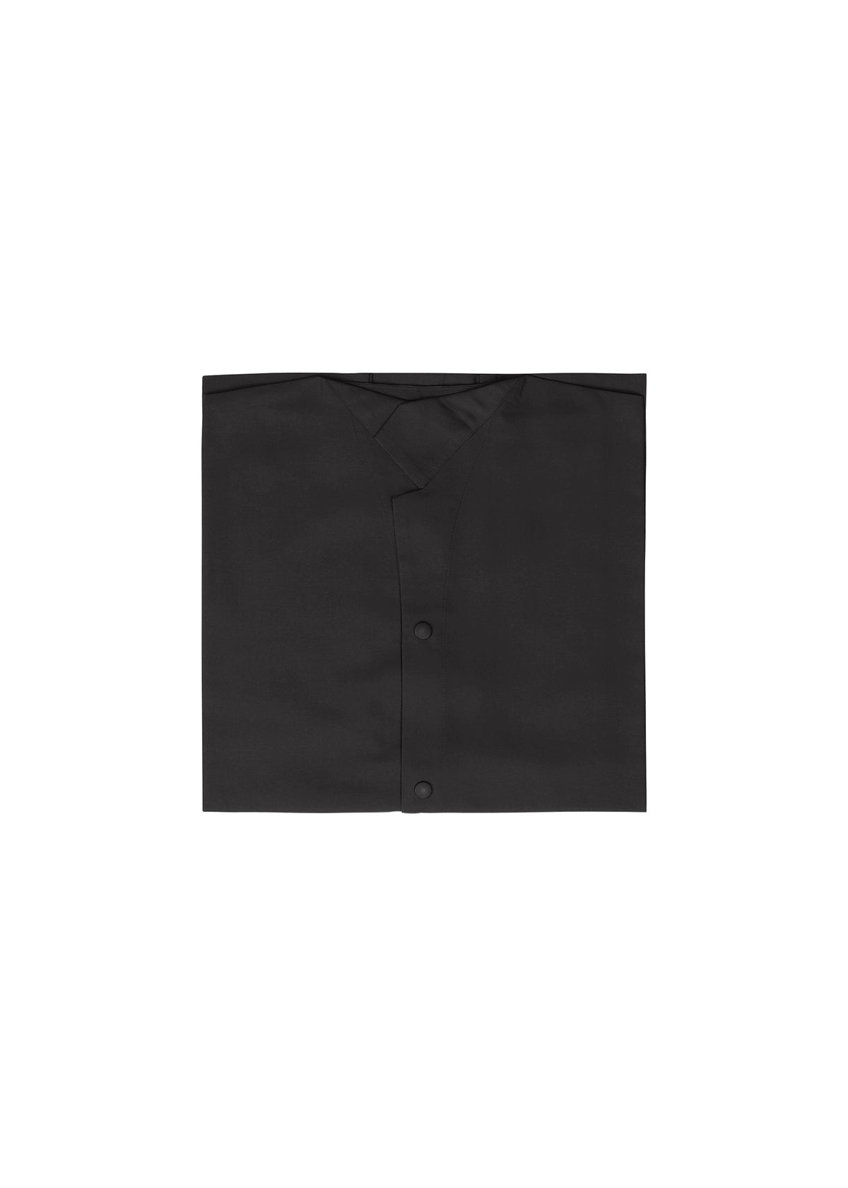 The IM MEN COMPACT SHIRT is a neatly folded black short-sleeved shirt made from lightweight fabric, displayed on a plain white background. view 6 of 10