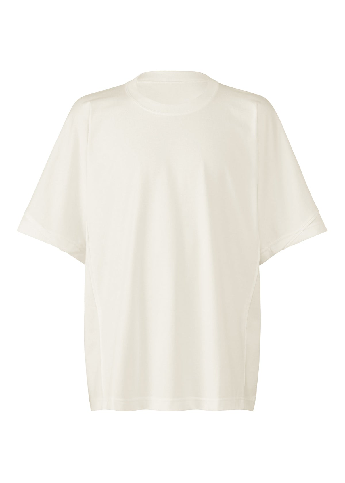 The IM MEN TURN is a plain, short-sleeved white jersey T-shirt showcased on a white background, emphasizing its timeless design and comfort. view 1 of 8