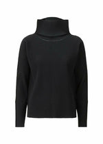 FINE KNIT PLEATS BLACK TOP