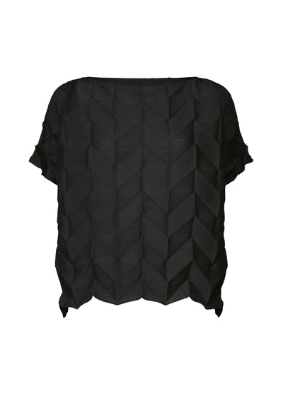 ZIG ZAG SEE-THROUGH CREPE TOP