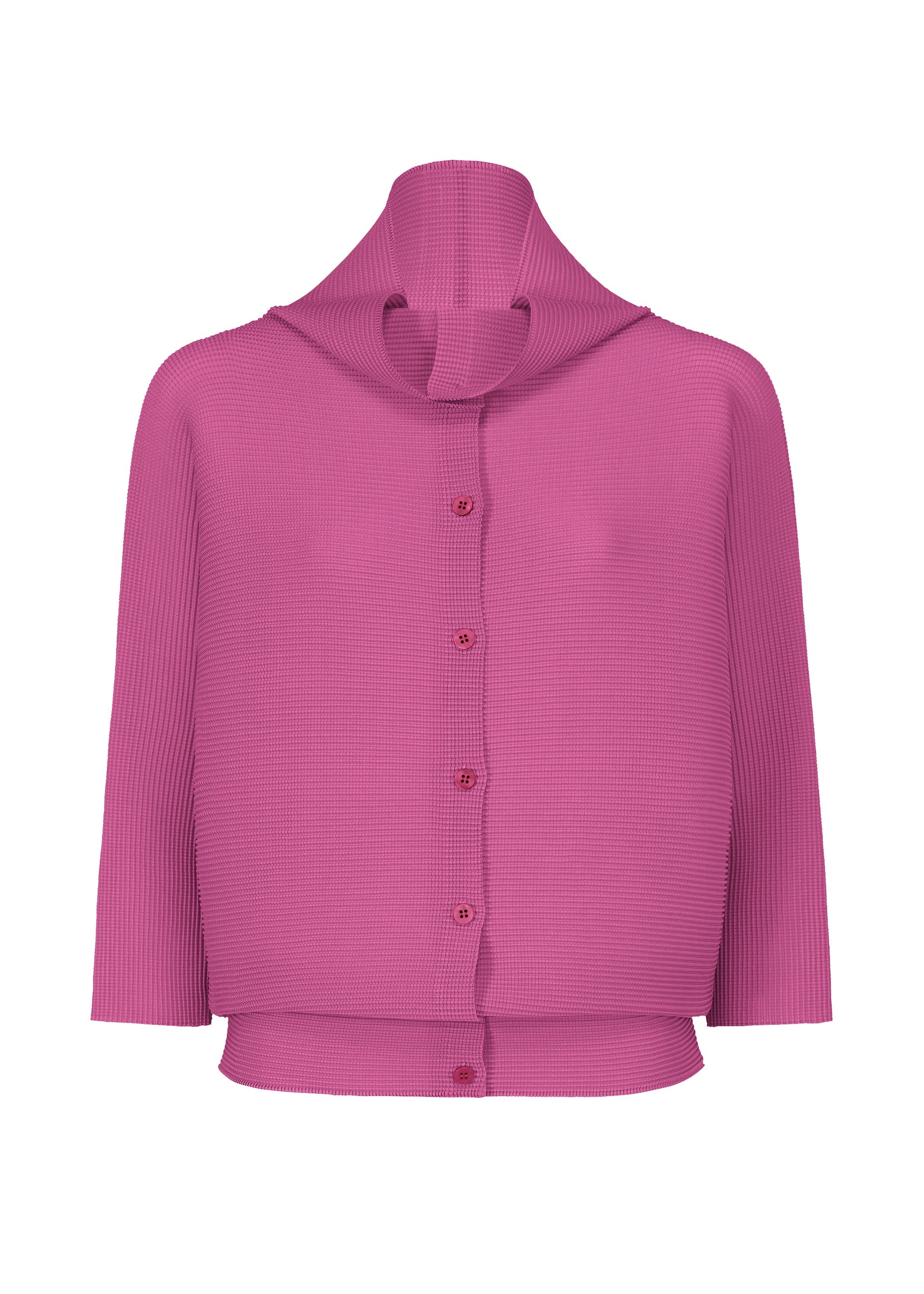 DOLMAN STRETCH PLEATS 1, Women's Tops Cardigan, Pink