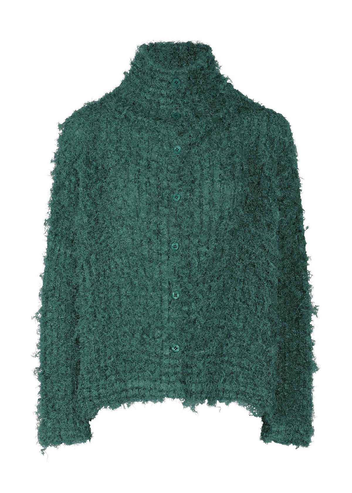 SHAGGY PLEATS, Women's Tops Cardigan, Green