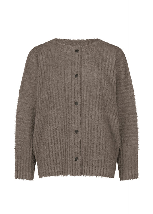 PILE PLEATS CARDIGAN