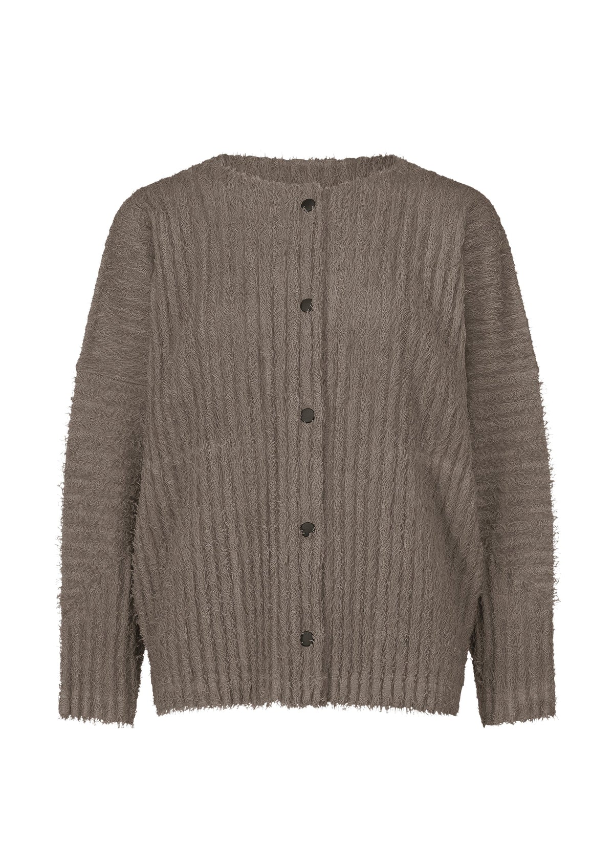 PILE PLEATS, Women's Tops Cardigan, Gray