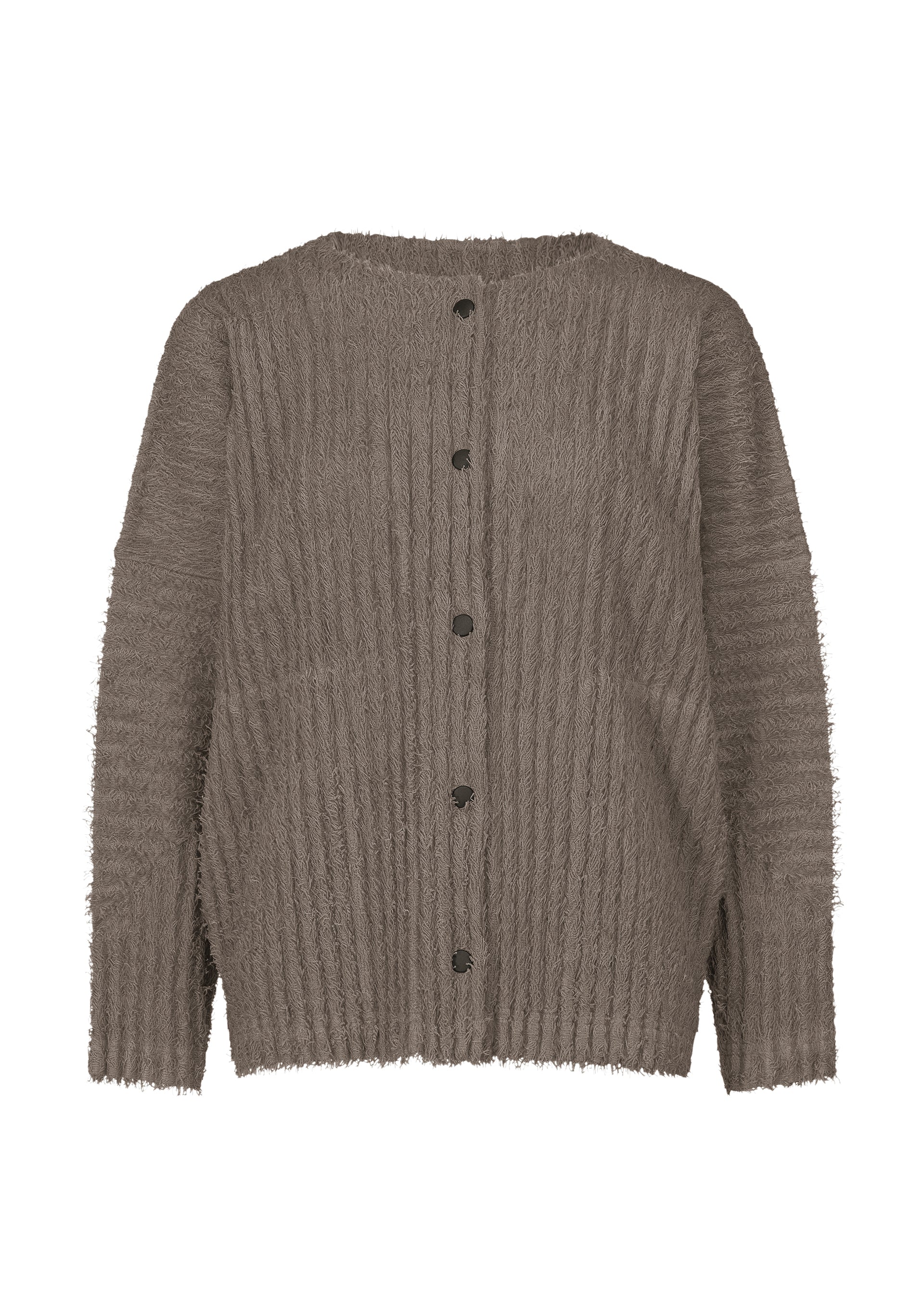 PILE PLEATS, Women's Tops Cardigan, Gray