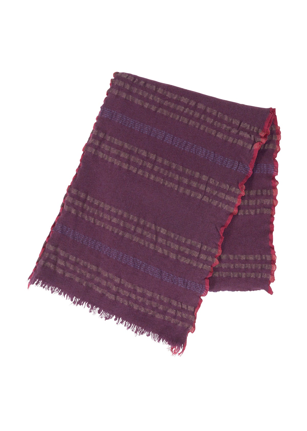 STRIPE SHRINK WOOL STOLE