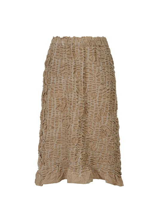 PIANO FLOCKY CAULIFLOWER, Women's Skirt, Beige