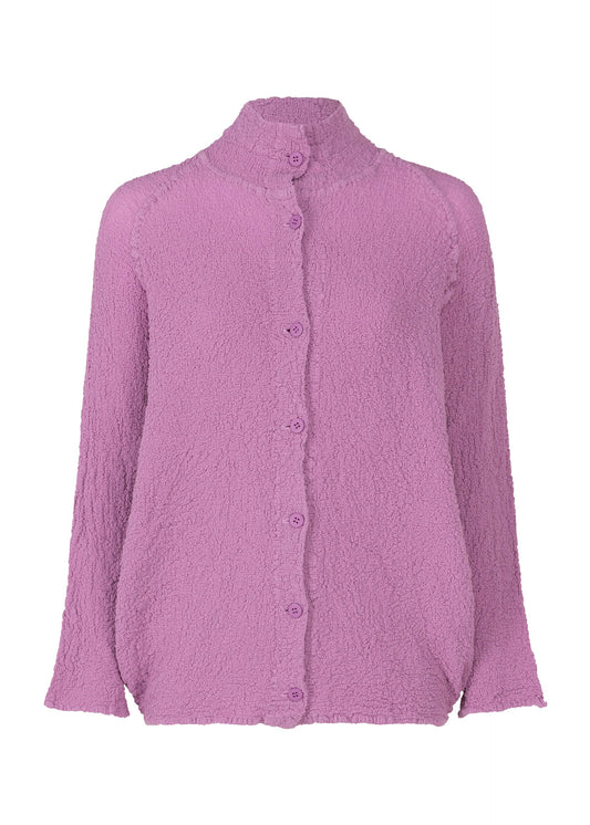 PUFF CAULIFLOWER, Women's Tops Cardigan, Purple