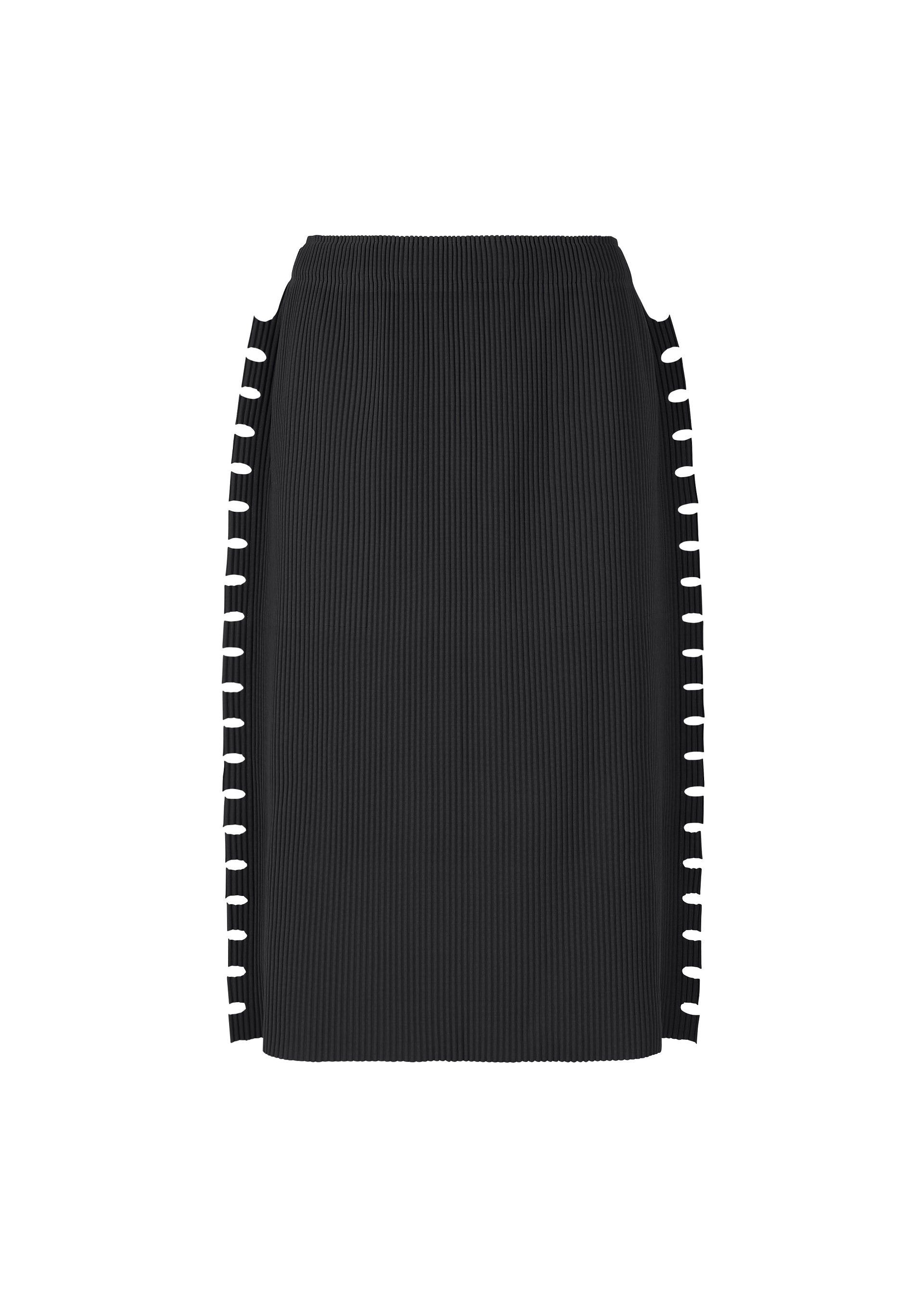 BOLD FRINGE PLEATS, Women's Skirt, Black