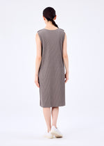 FINE KNIT PLEATS COLOR 2 DRESS