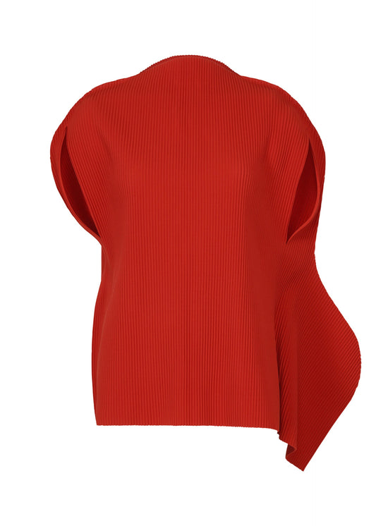 SESSION PLEATS, Women's Tops, Red