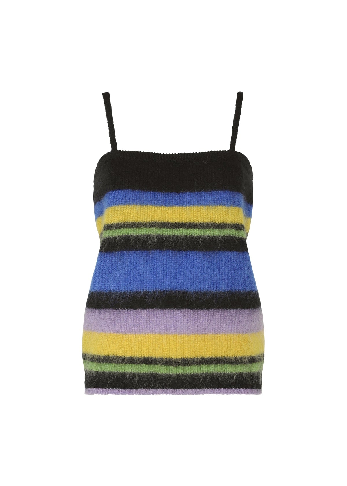 COLOR STRIPE KNIT, Women's Tops, Black