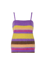 COLOR STRIPE KNIT, Women's Tops, Purple