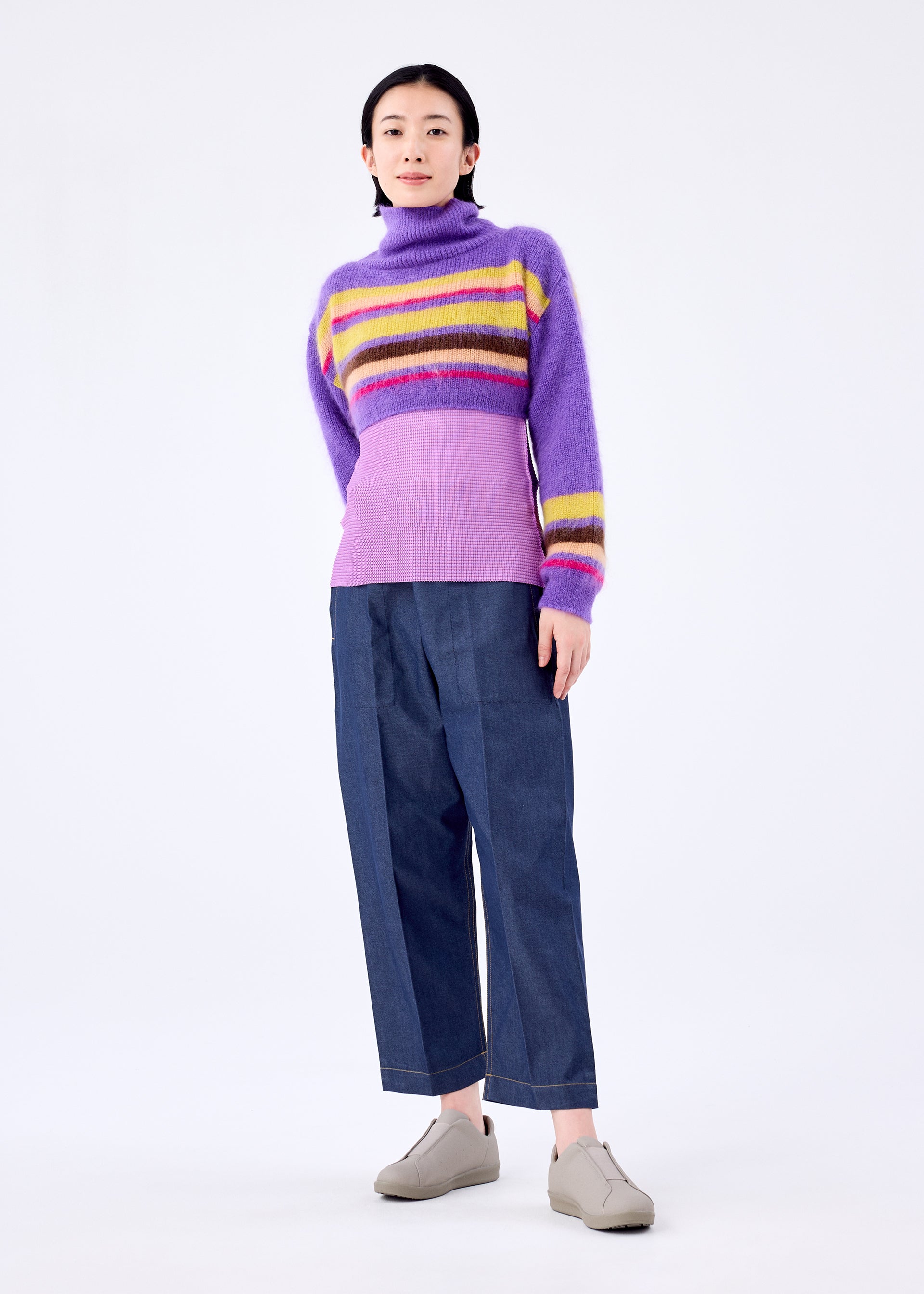 COLOR STRIPE KNIT