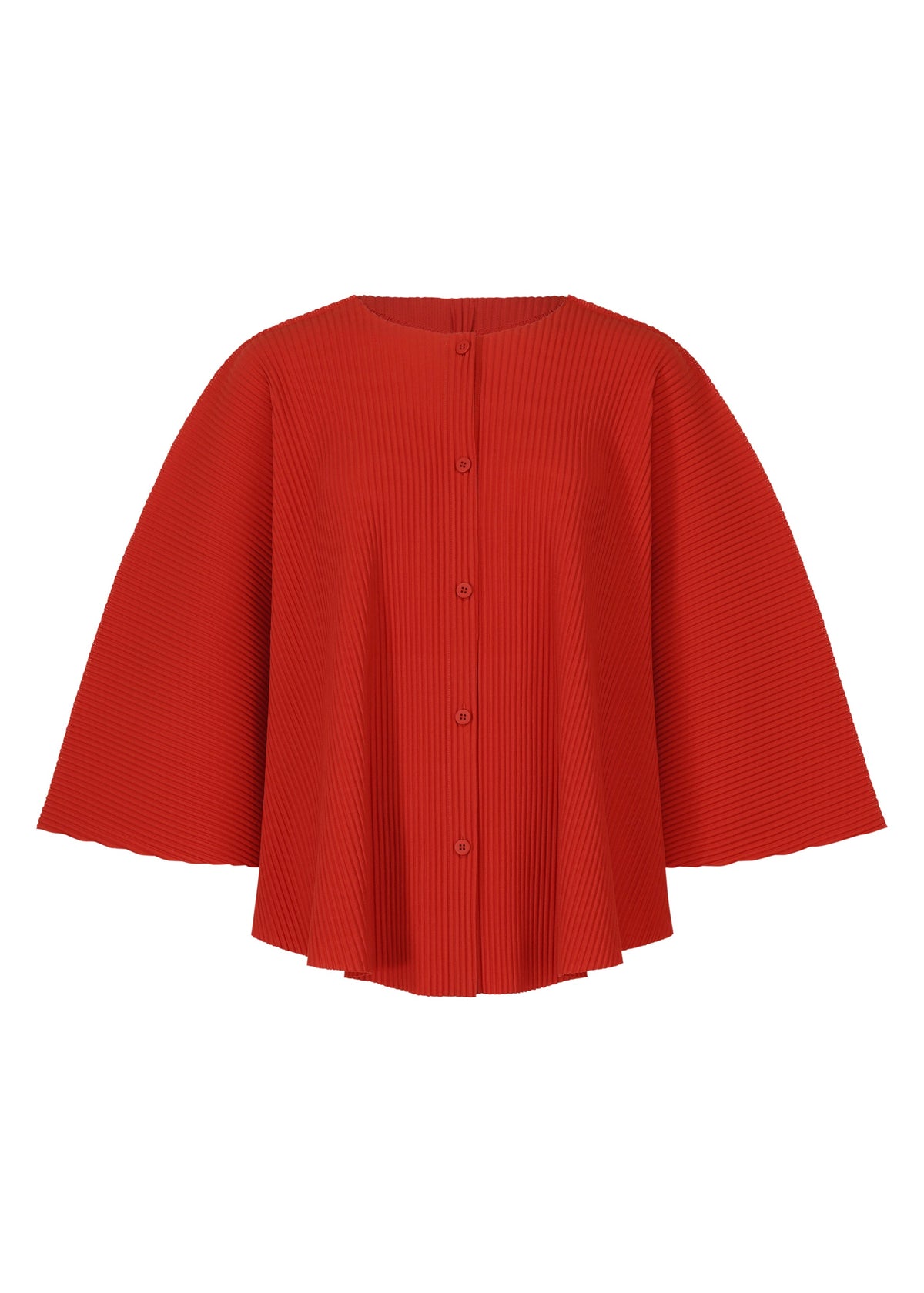 SESSION PLEATS, Women's Tops Cardigan, Red