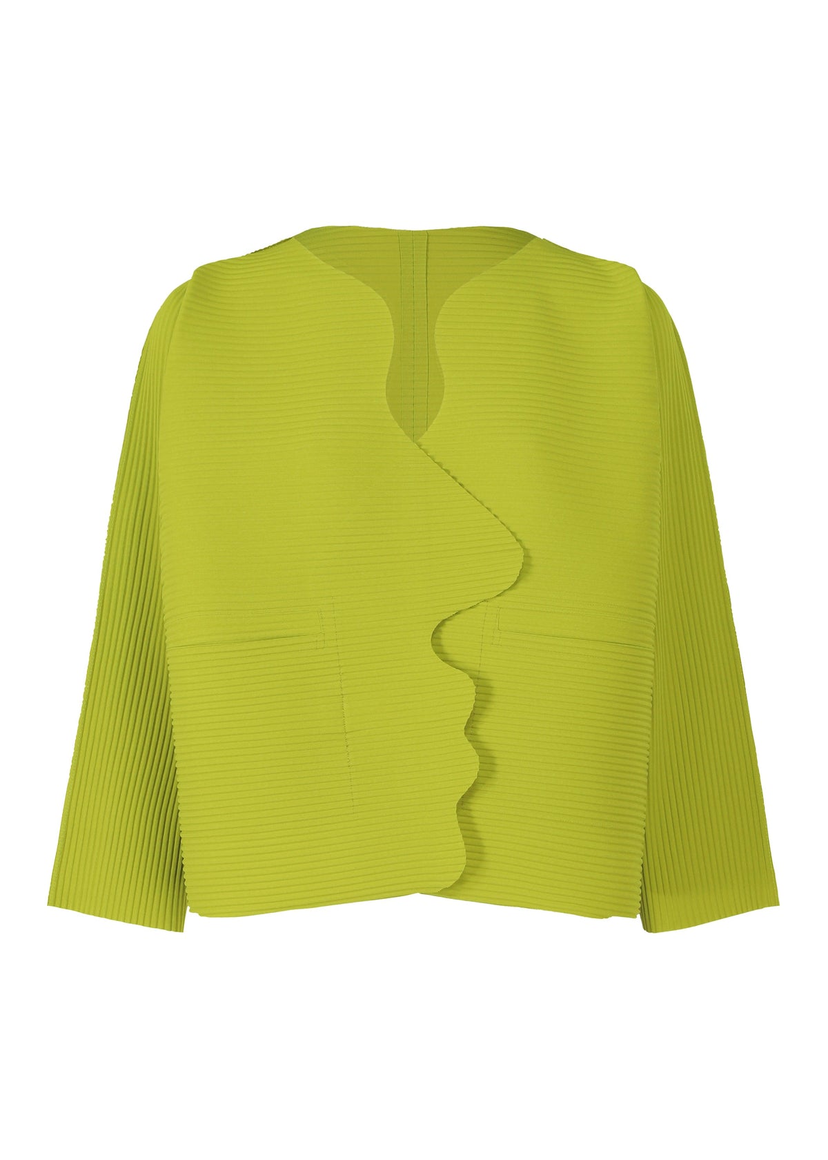 SILHOUETTE PLEATS, Women's Tops Cardigan, Green