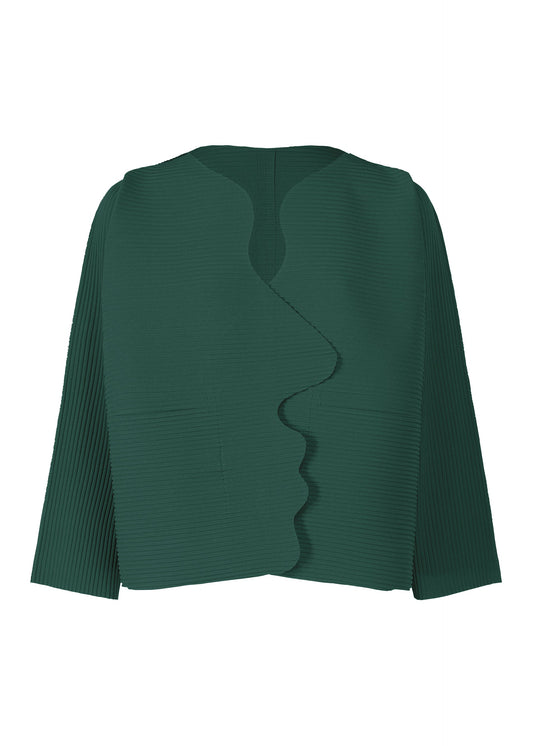 SILHOUETTE PLEATS, Women's Tops Cardigan, Green