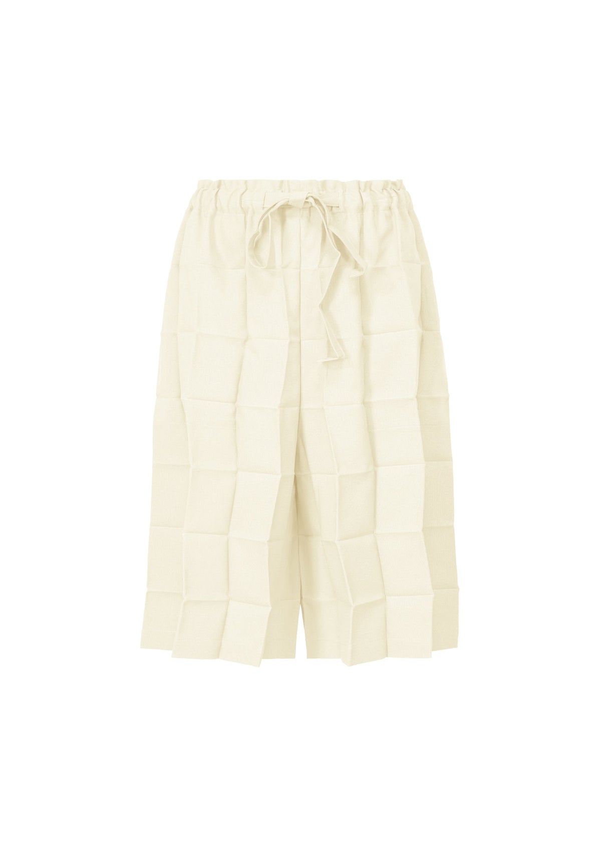 DICE PLEATS BOTTOM, Women_Pants, White