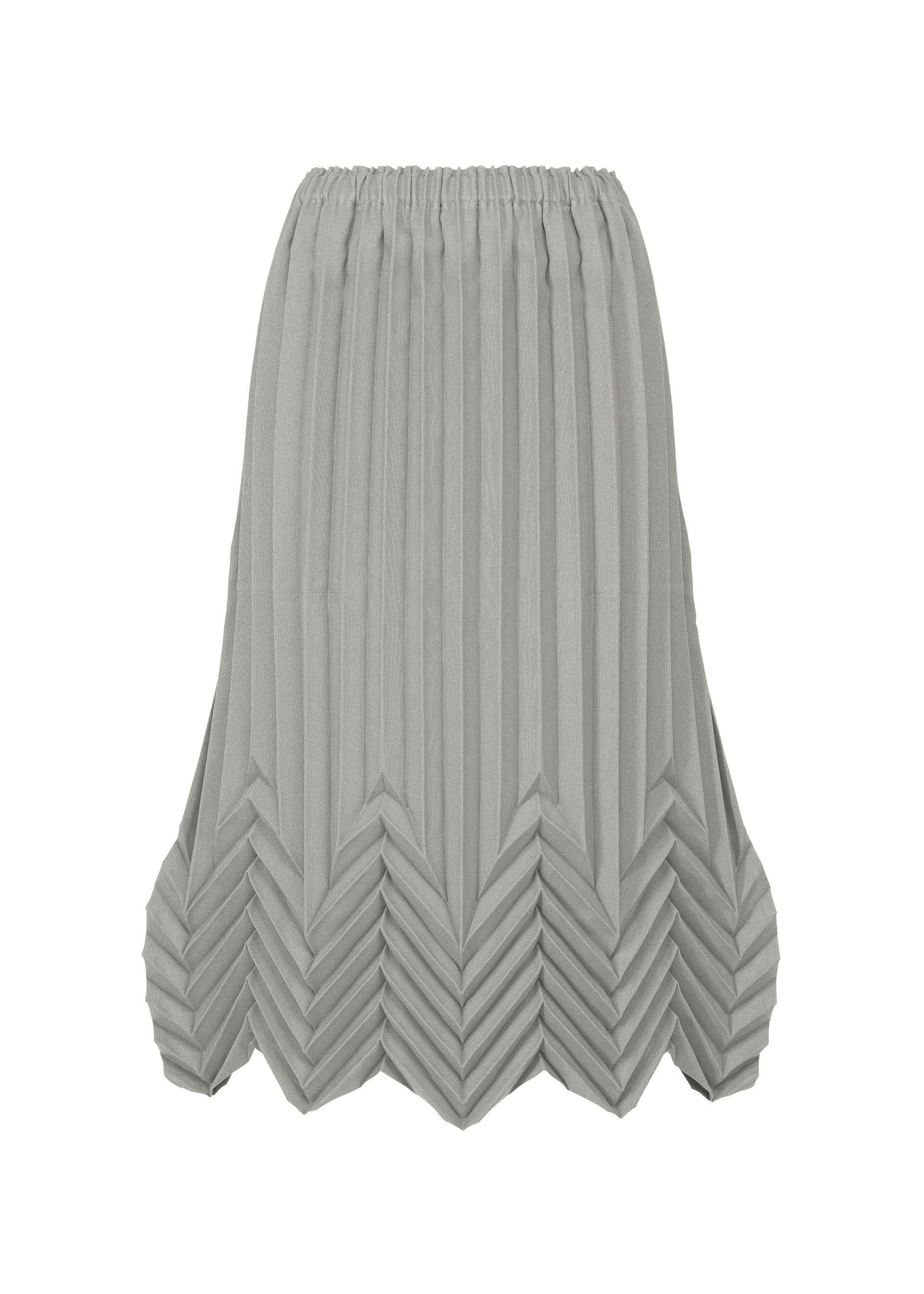 STAR PLEATS BOTTOM, Women's Skirt, Gray