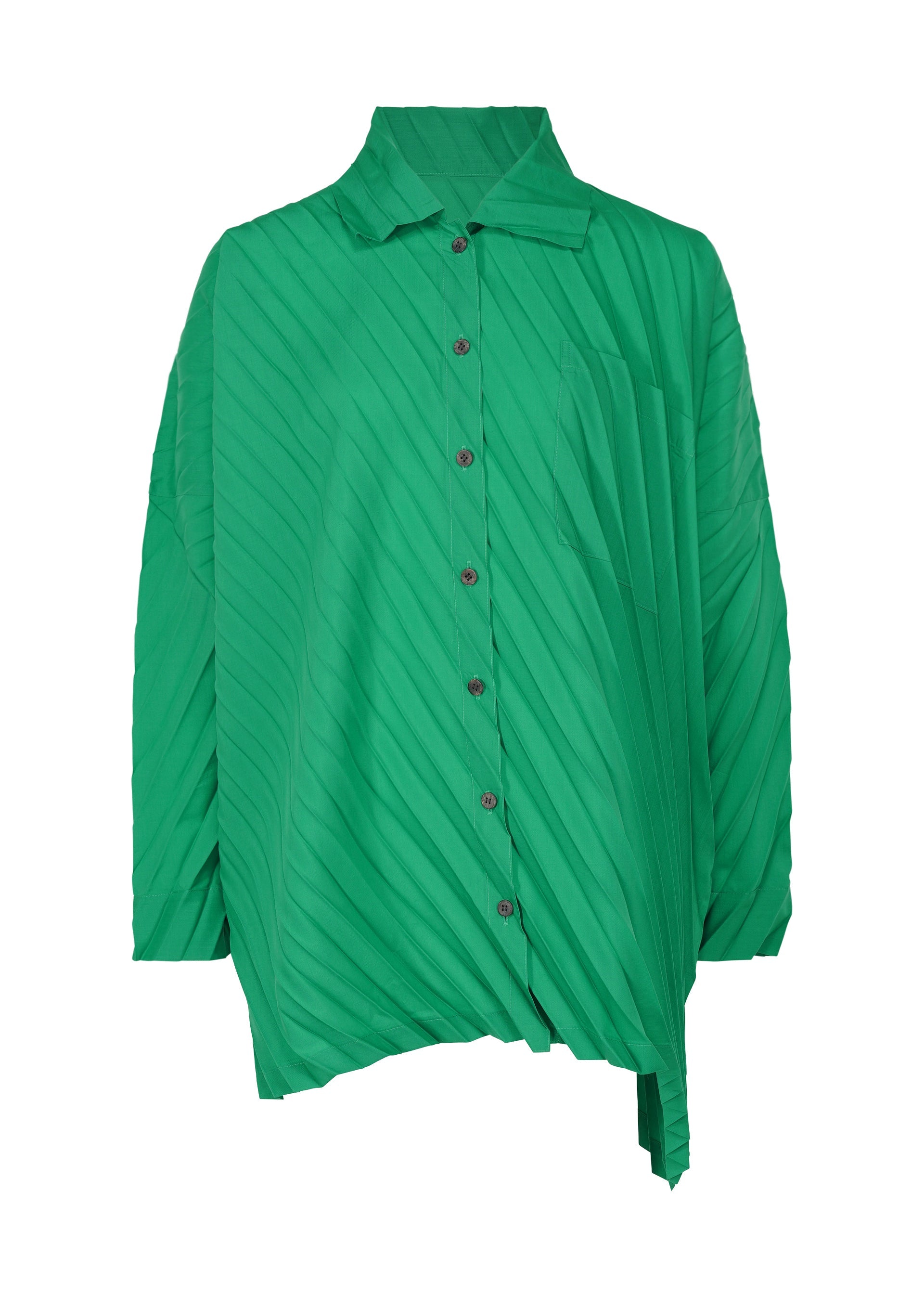 ANGLE PLEATS SHIRT