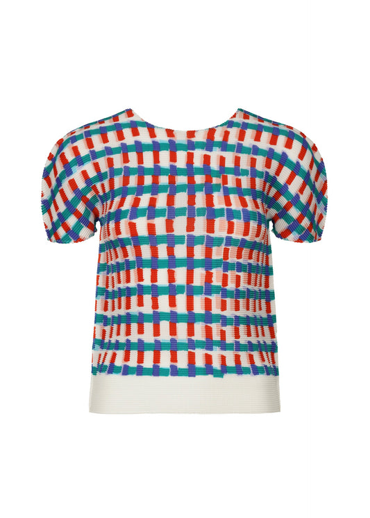DRAWING CHECK, Women's Tops, White