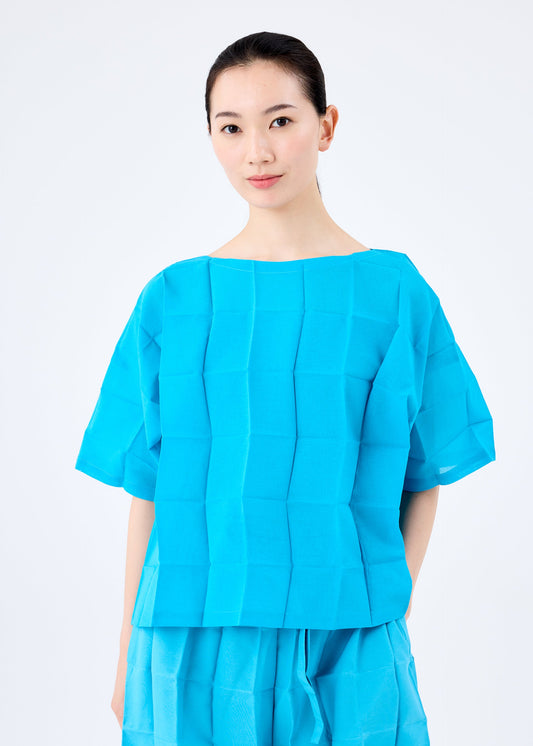 DICE PLEATS SHIRT
