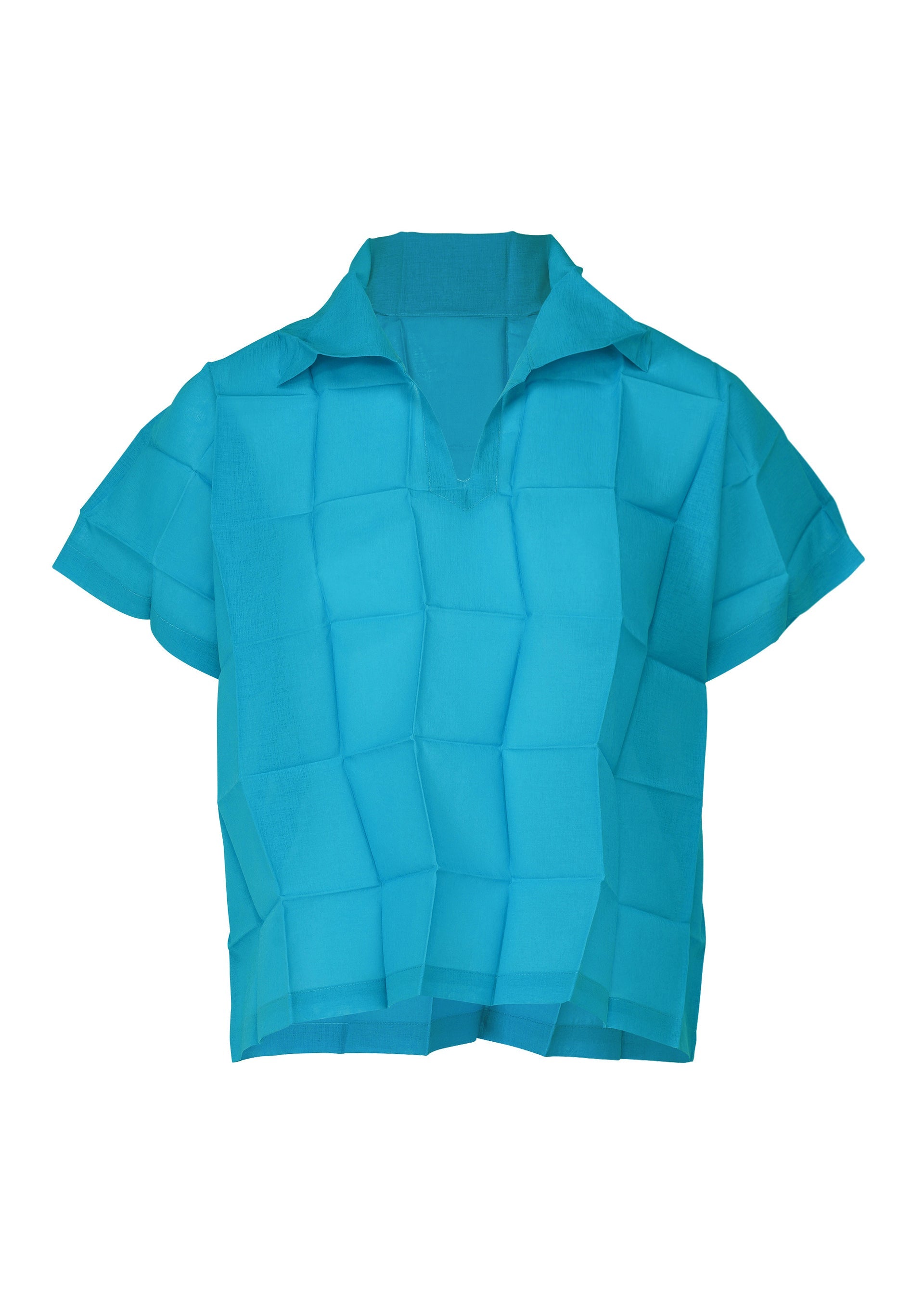 DICE PLEATS SHIRT