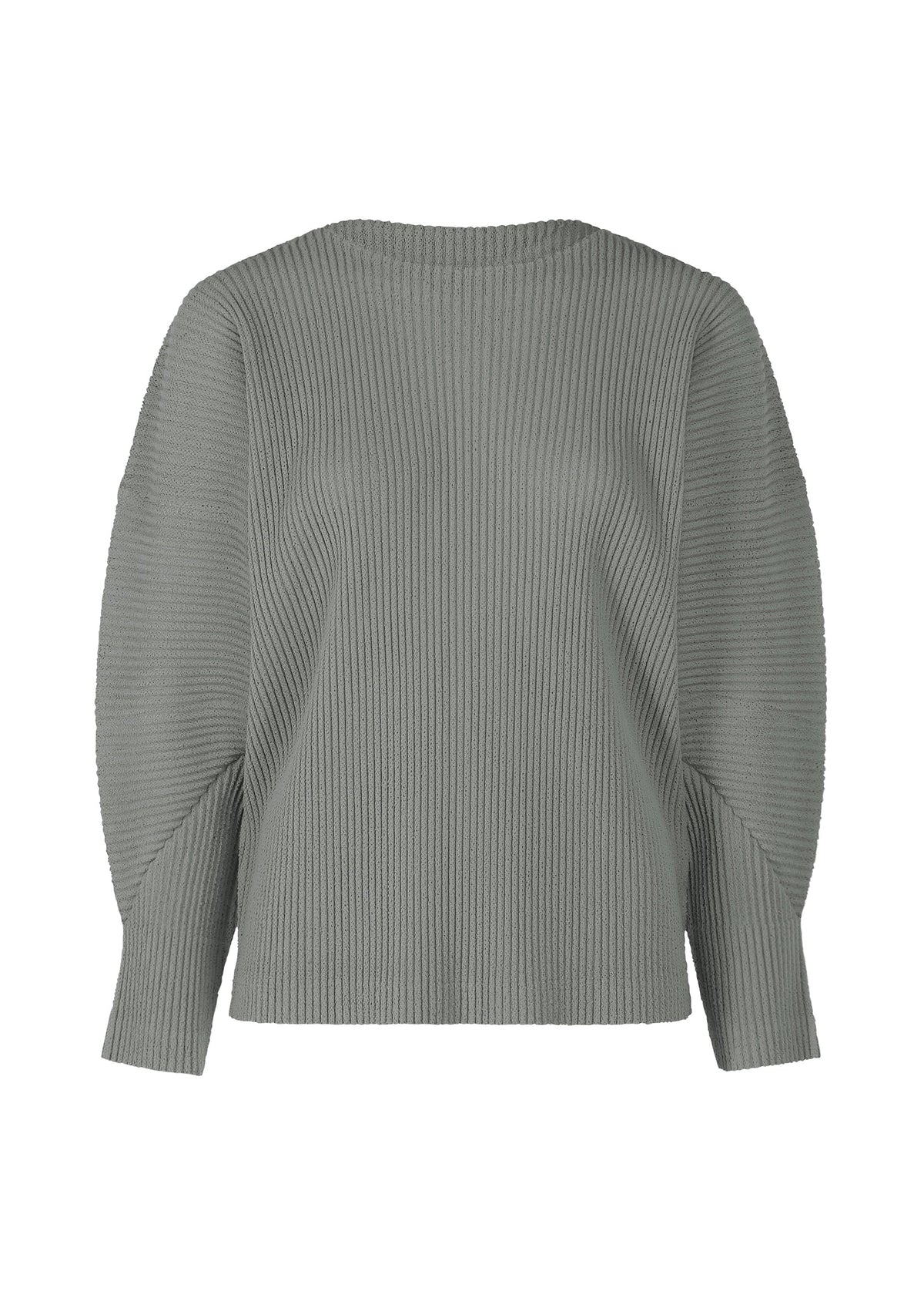 FUWA FUWA MESH PLEATS, Women's Tops, Gray