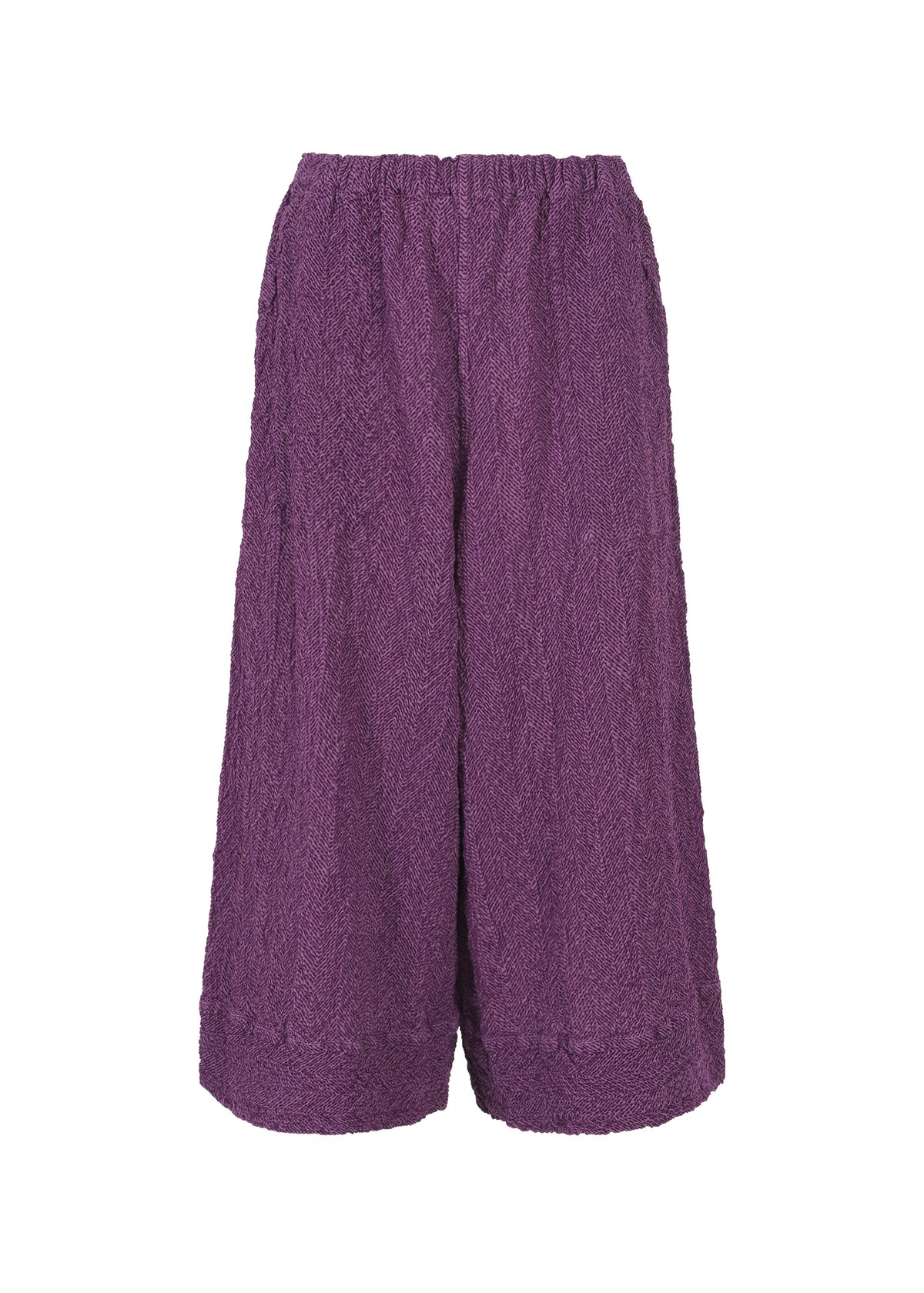 HERRINGBONE FLOCKY CAULIFLOWER, Women_Pants, Purple