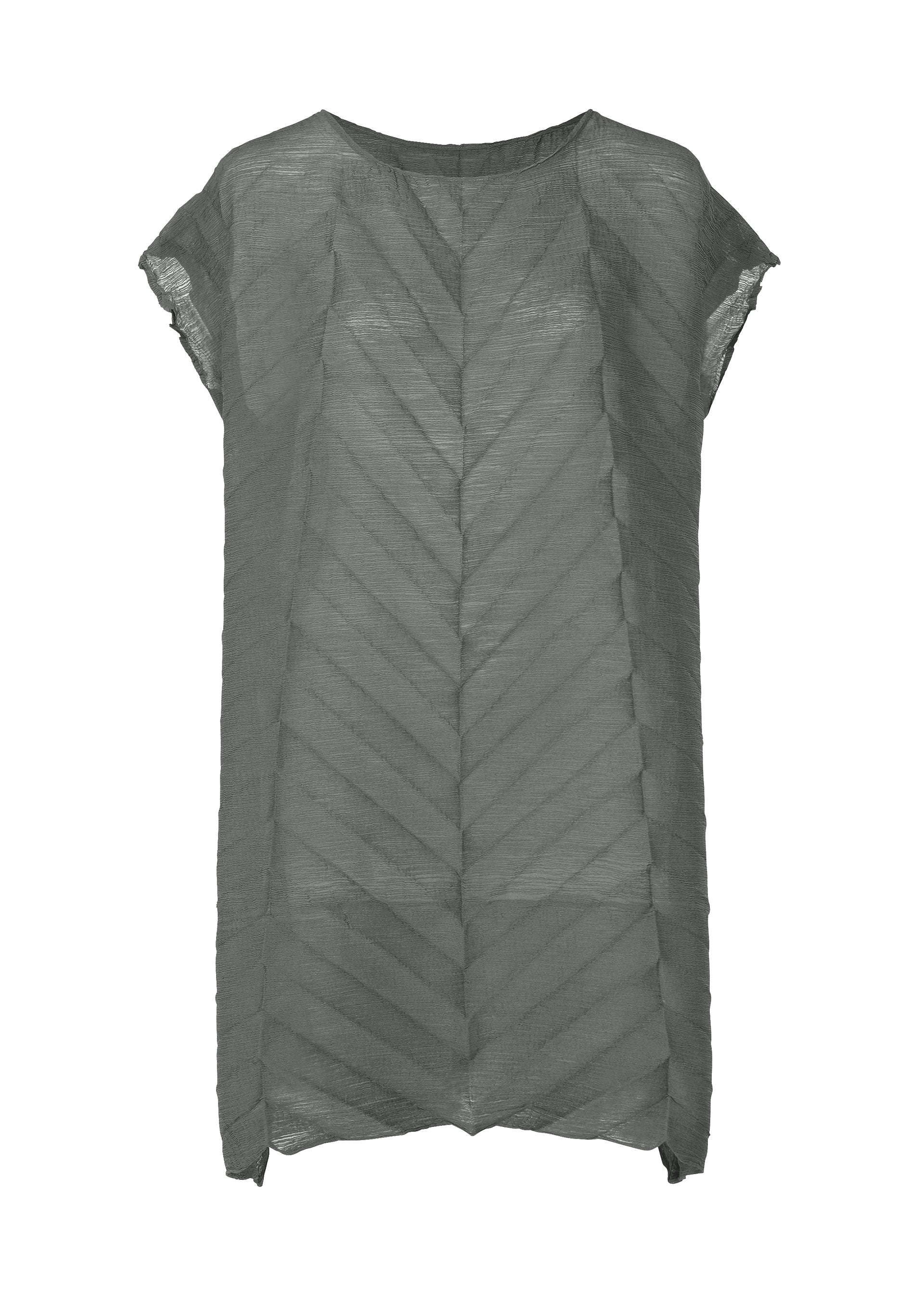 STAR SEE-THROUGH CREPE, Women's Tops Tunic, Gray