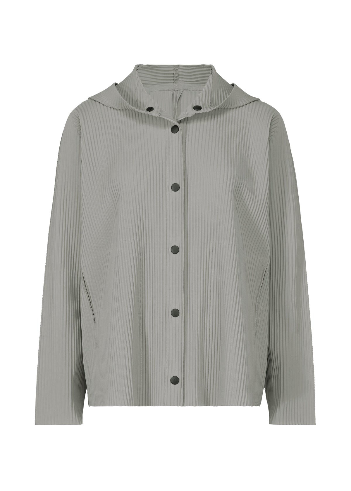 FINE KNIT PLEATS COLOR 1, Women's_Jackets & Coats_Jackets & Blousons, Gray